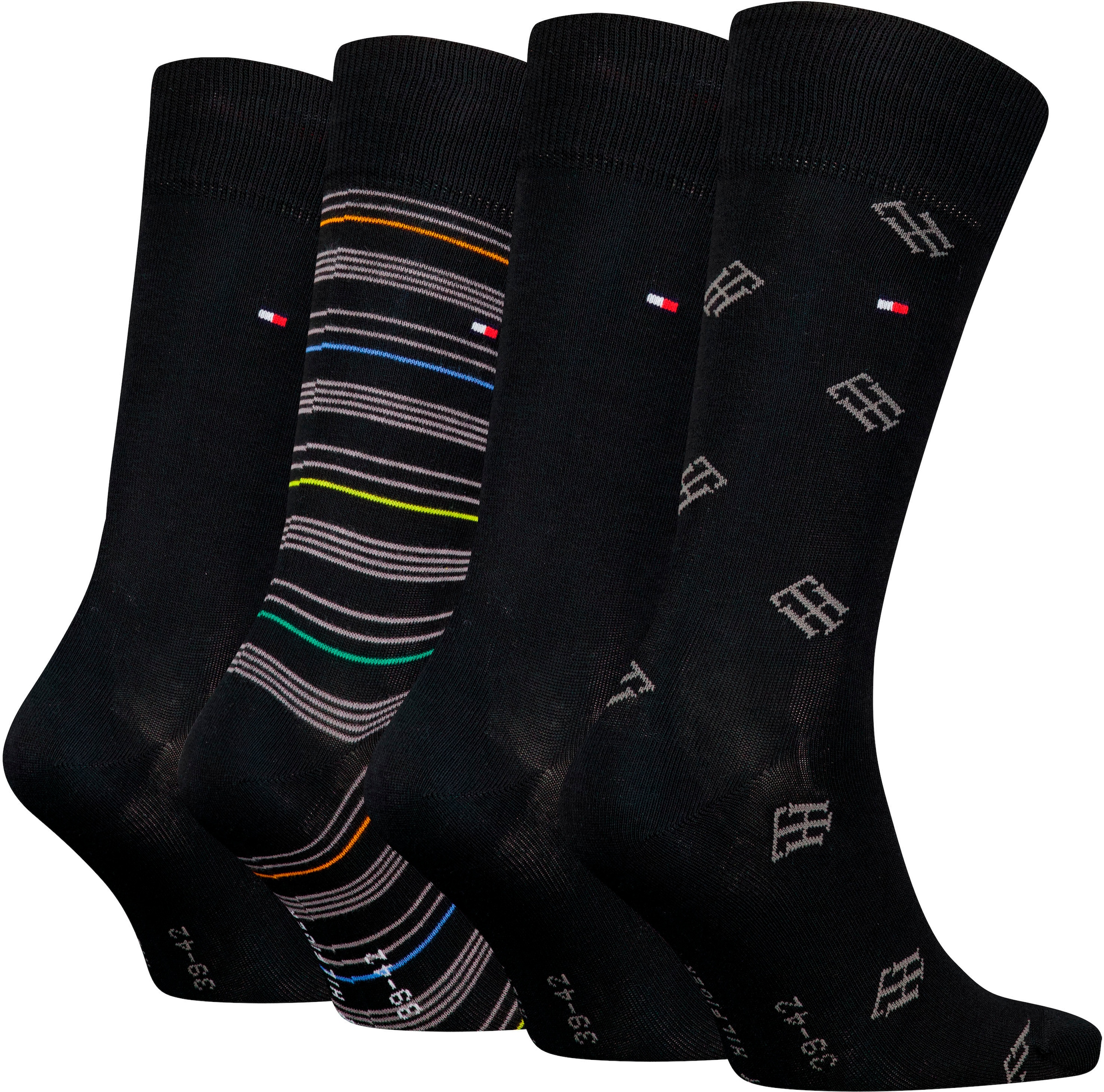 Tommy Hilfiger Socken, (4 Paar), mit Monogram-Design