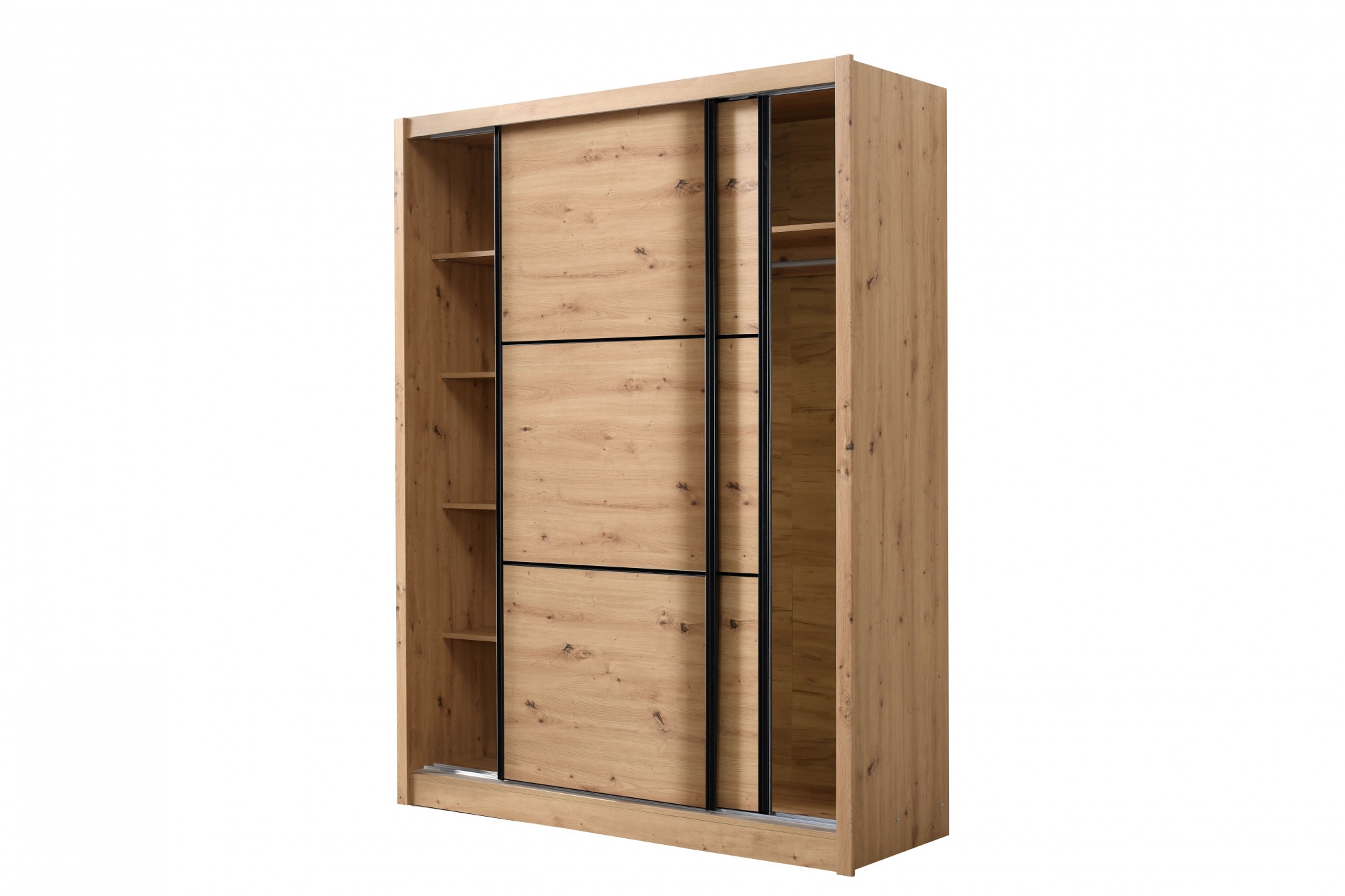 INOSIGN Schwebetürenschrank »Navara Kleiderschrank Wäscheschrank«, in 3 Breiten, mit kompletter Innenausstattung, FSC®-zertifiziert