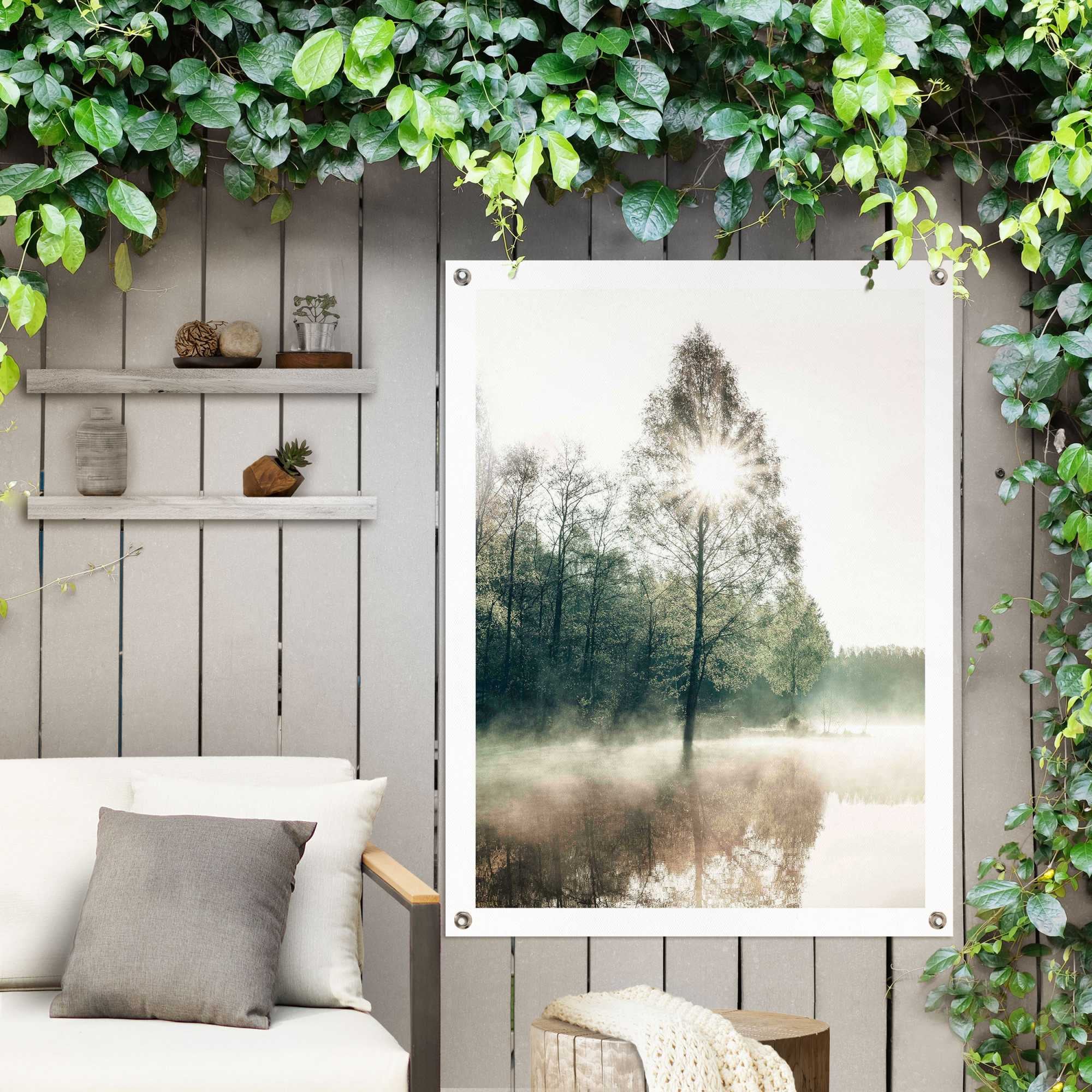 Garten Reinders! | Outdoor »Sonne für Jelmoli-Versand oder bestellen durch die Bäume«, Balkon online Poster
