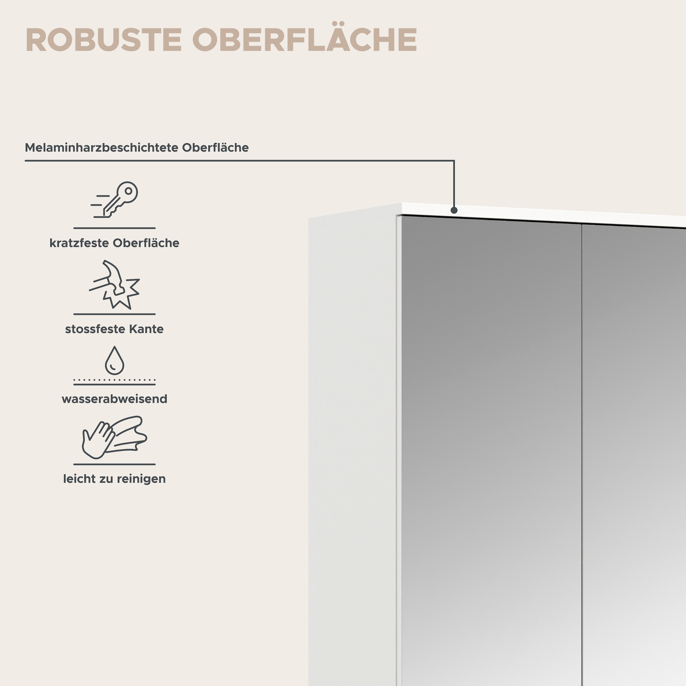 INOSIGN Garderoben-Set »Trondheim, Garderobenset 3-tlg. Breite 232 cm,«, (3 St.), best. aus: 2x Spiegelschrank, 2 Kleiderstanden, Flur, Diele