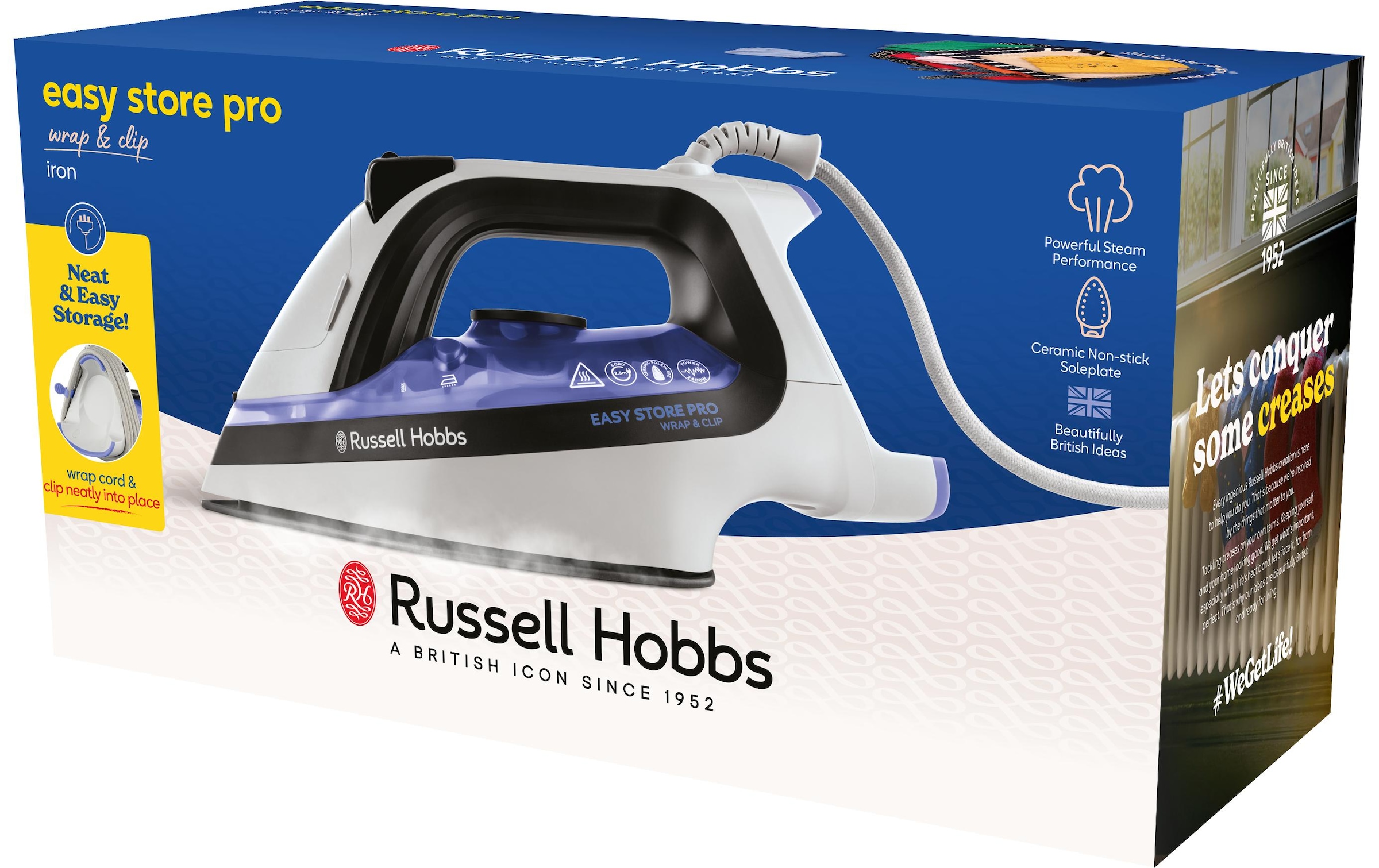 RUSSELL HOBBS Dampfbügeleisen »Wrap & Clip«, 2400 W