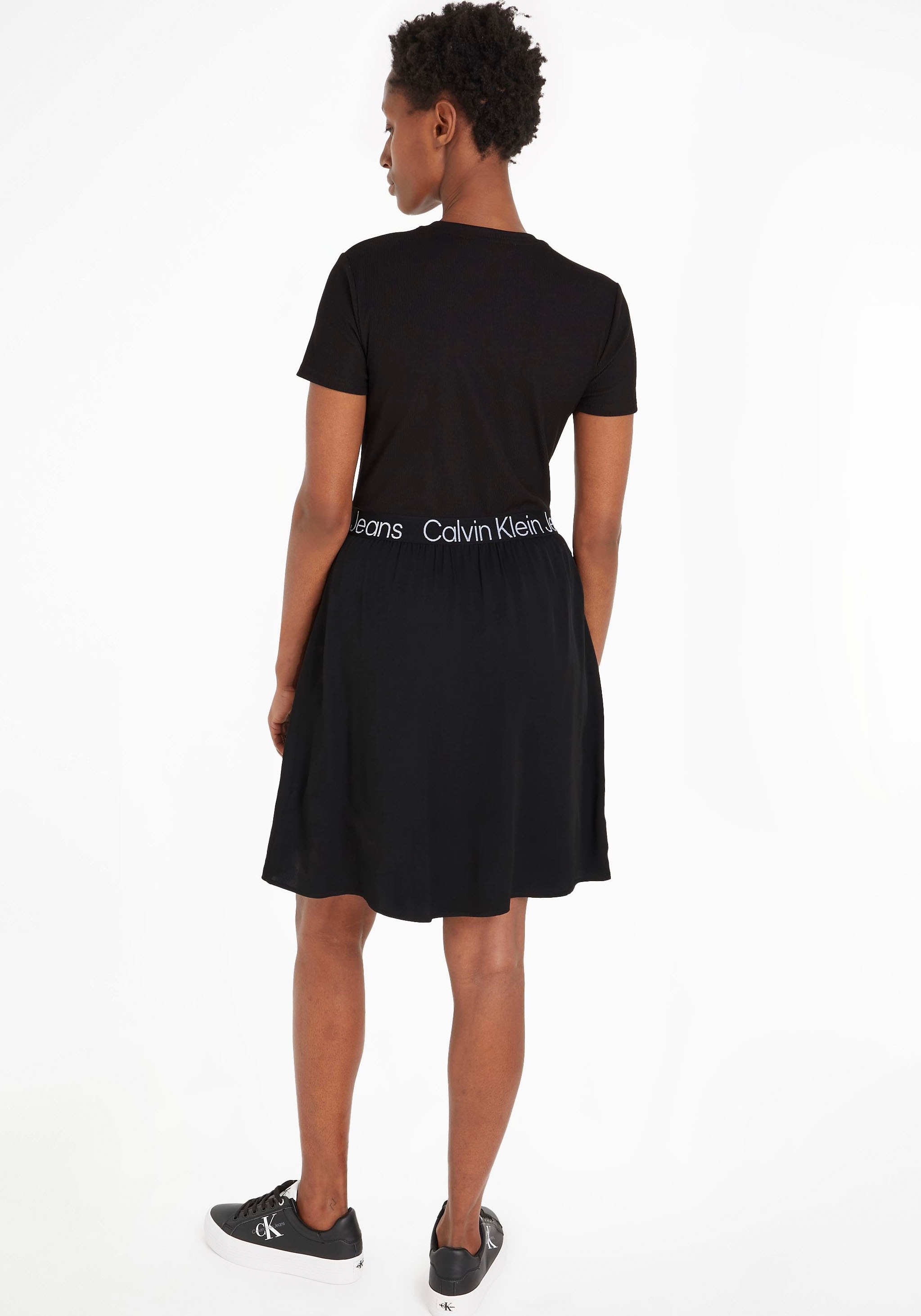 Schweiz Calvin Jelmoli-Versand online im 2-in-1-Kleid, kaufen Klein bei Jeans Materialmix