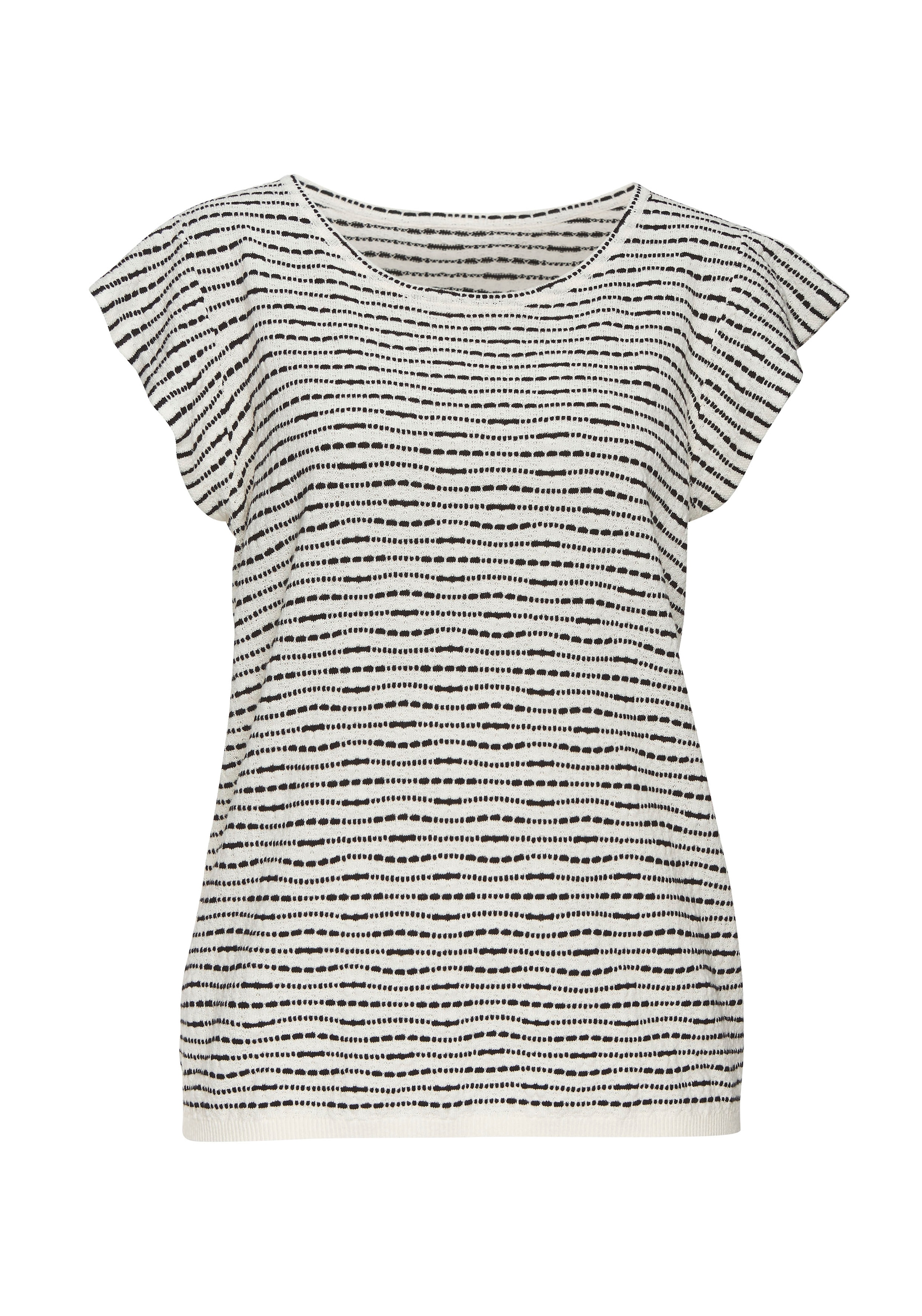 Vivance Rundhalsshirt »mit Flügelärmelchen«, aus leichter Feinstrickqualität