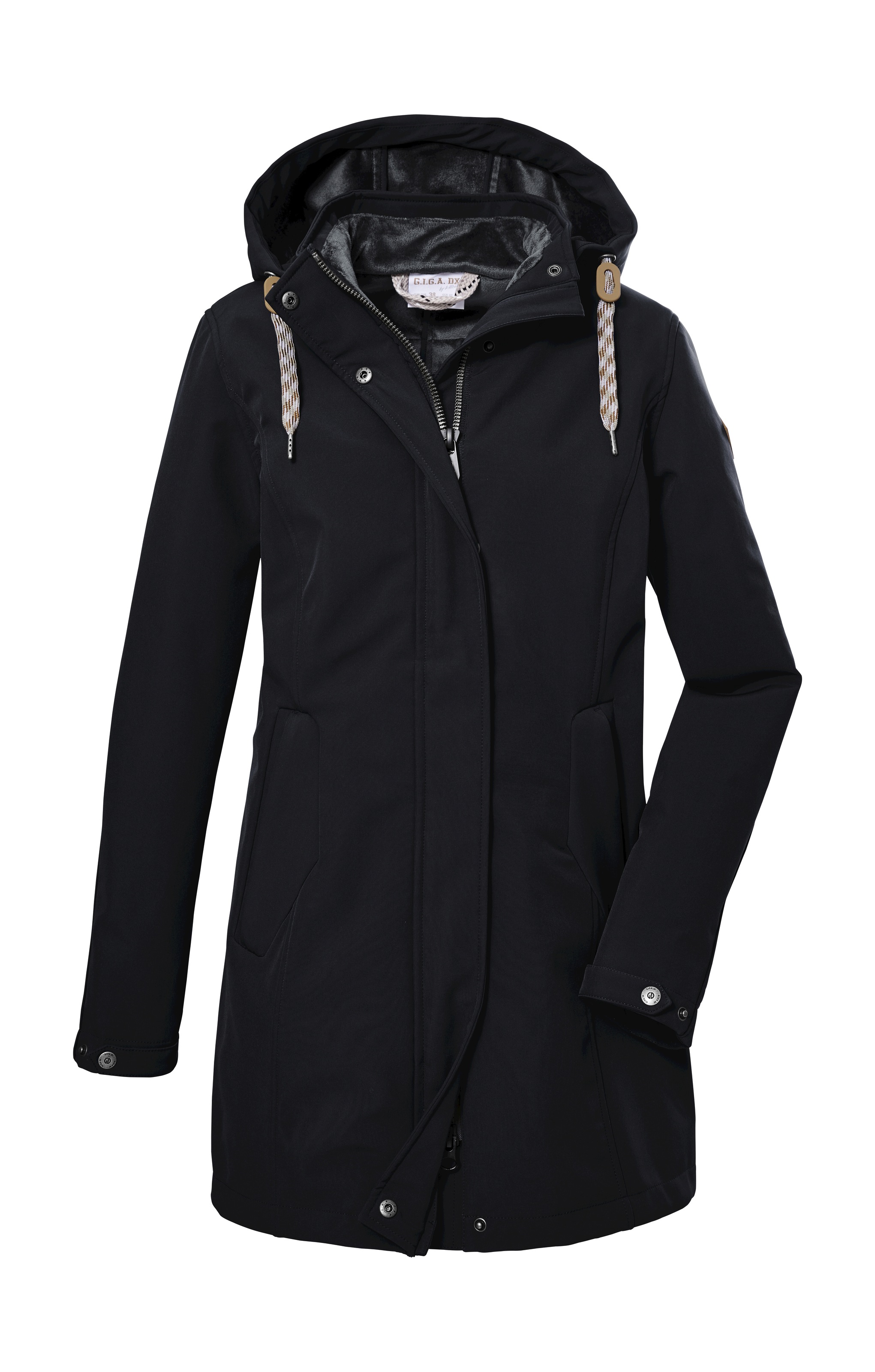 G.I.G.A. DX by killtec Softshellparka »GW 19 WMN SFTSHLL PRK« Wasser- und winddichter Damen Softshellparka mit Fleece-Futter