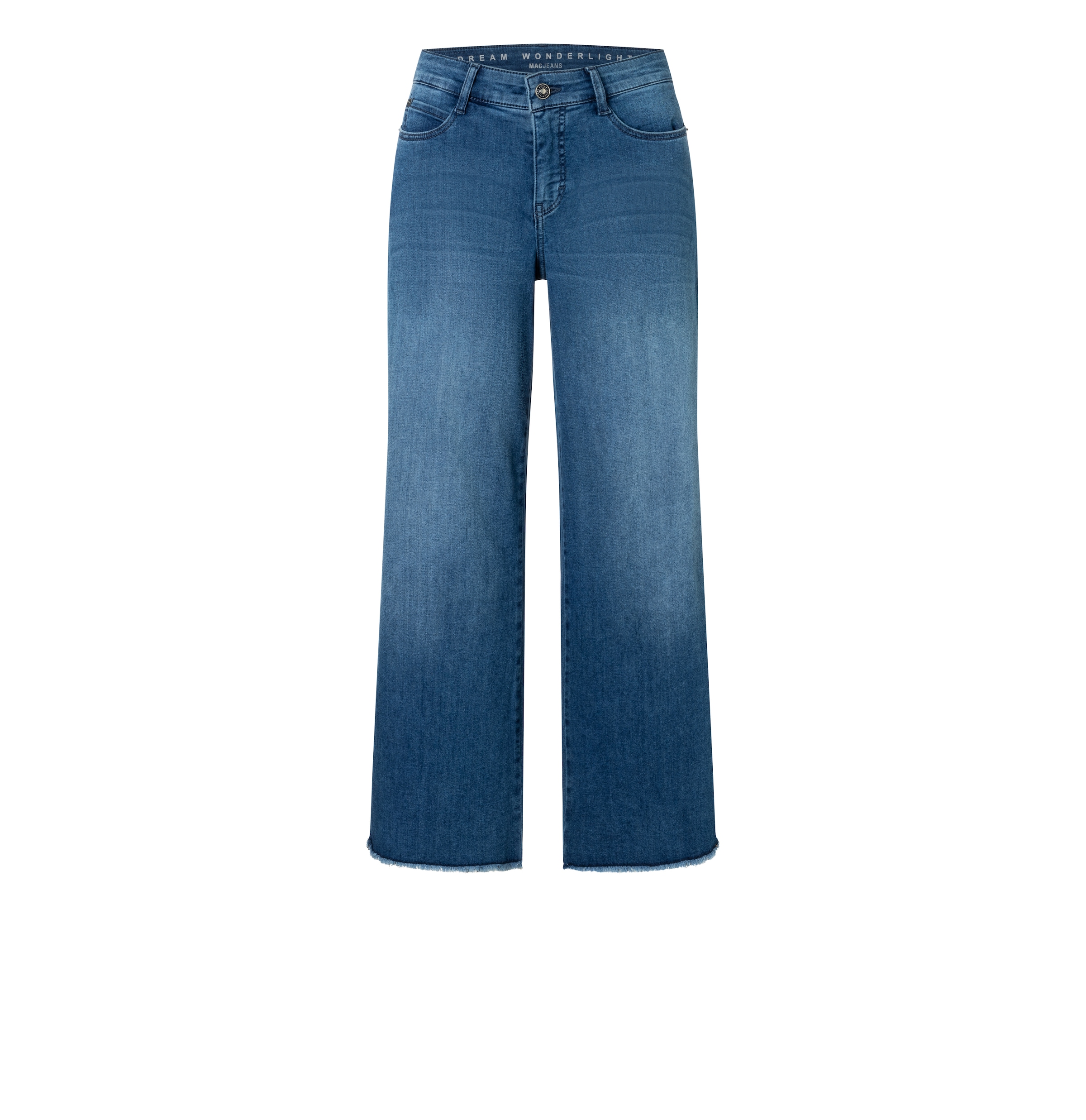 MAC Weite Jeans »DREAM WIDE«, mit Fransen am Saum