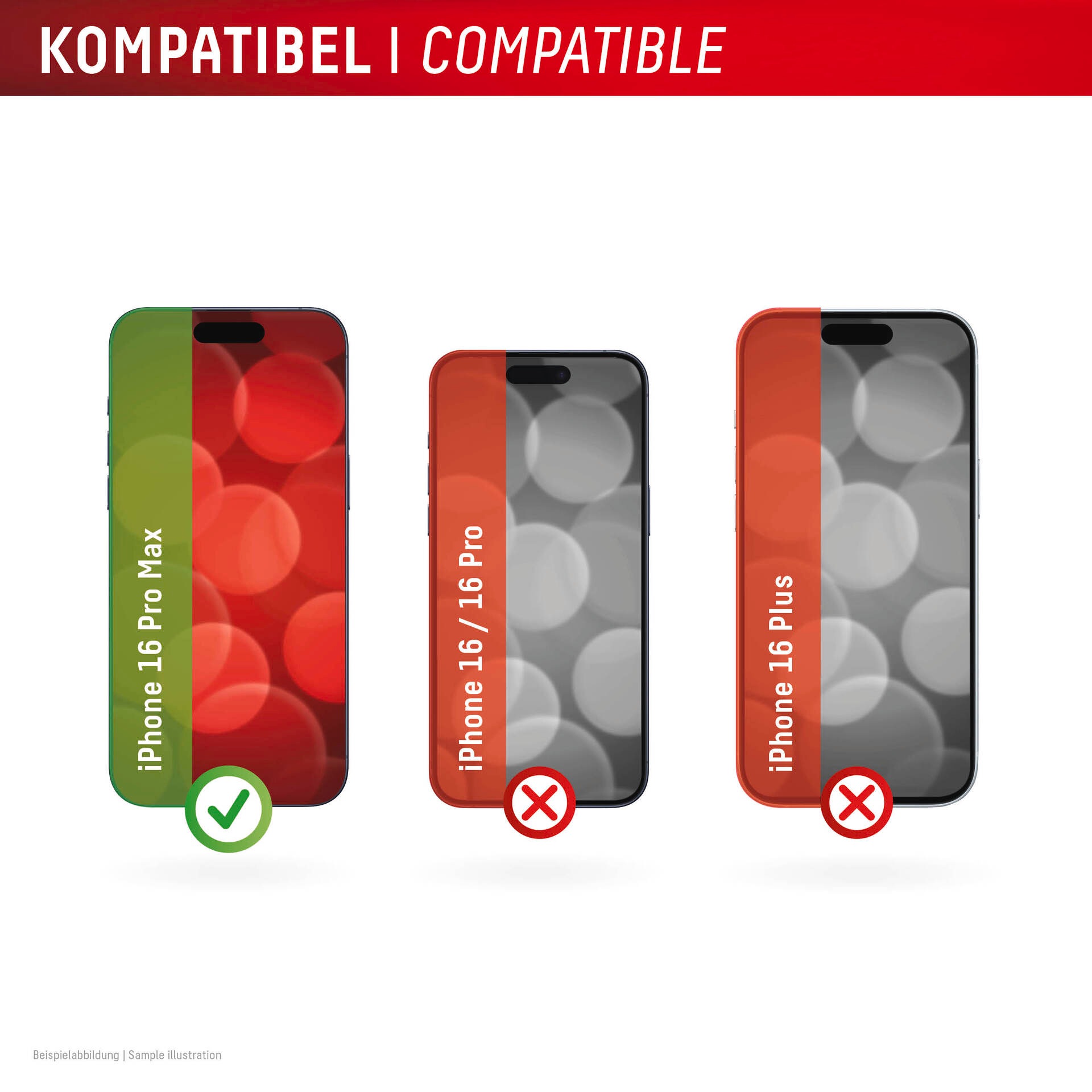 Displex Displayschutzglas »Privacy Glass Full Cover«, für Apple iPhone 16 Pro Max, (1 St.), Displayschutzfolie, Schutzfolie, Bildschirmschutz, kratz- & stossfest