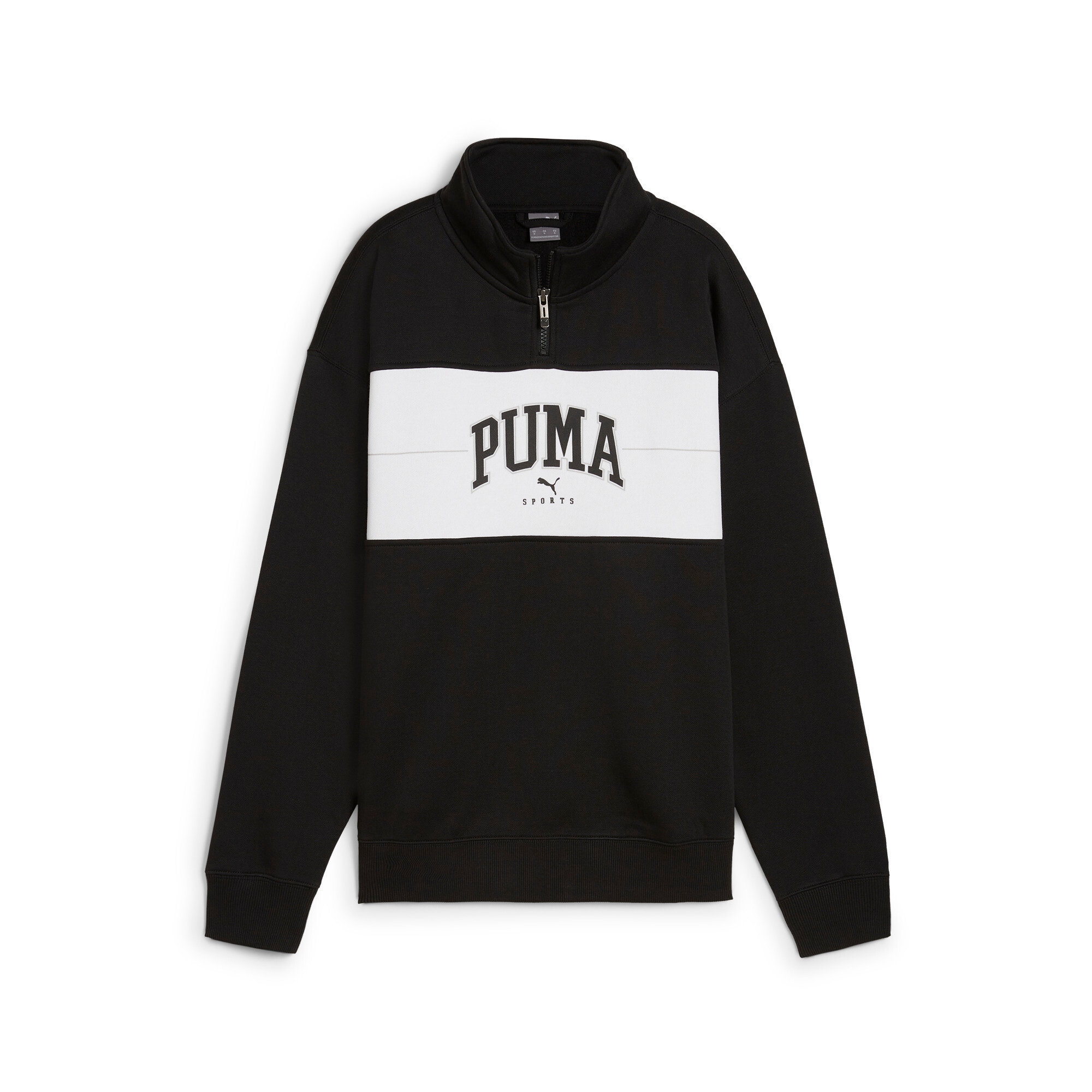 PUMA Sweatshirt »SQUAD HALF-ZIP FL«, mit Stehkragen, viertellanger Reissverschluss, mit sportlichem Print