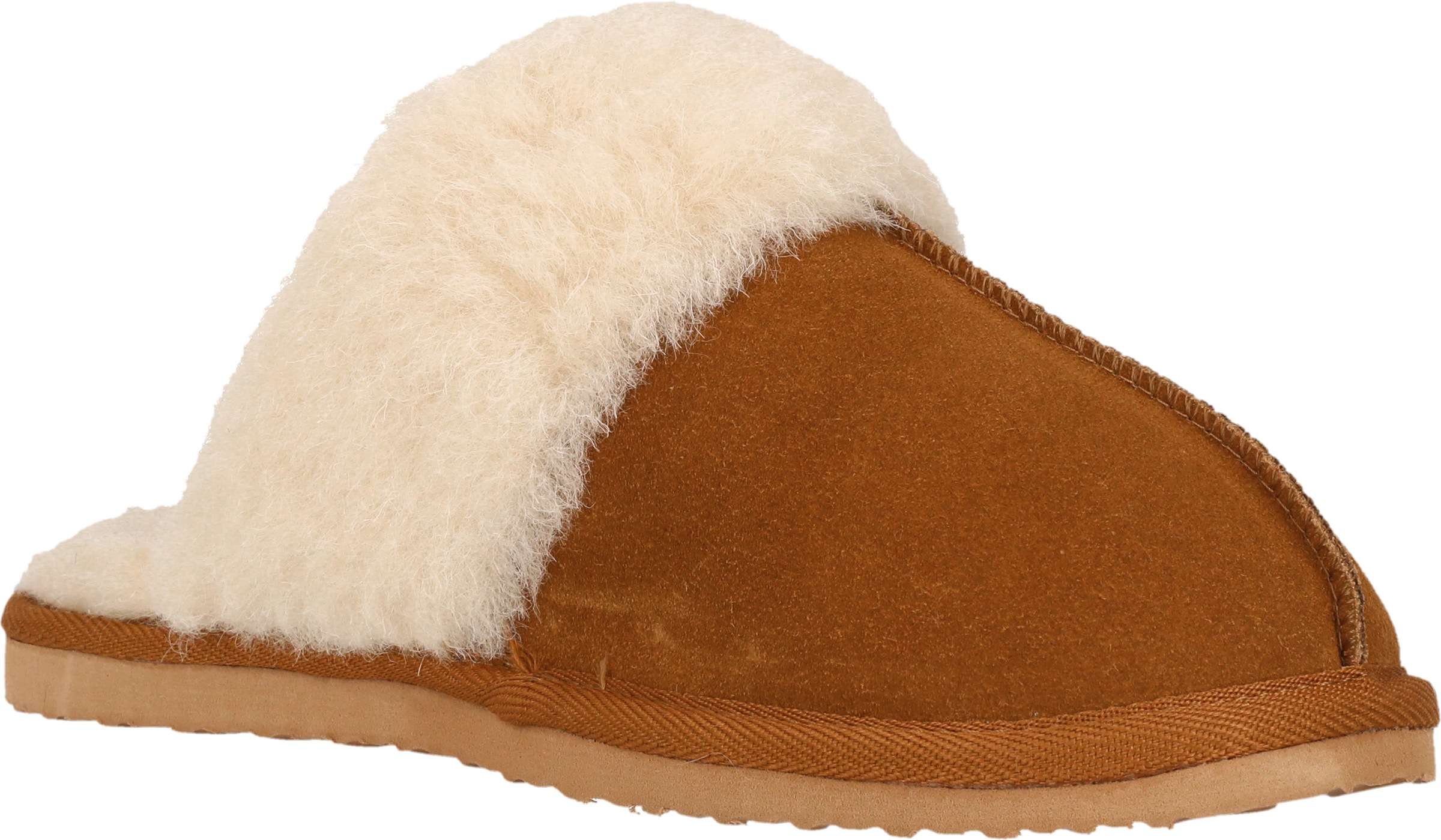 WHISTLER Hausschuh "Carini W Leather Warm Slipper" Pantoffel,Clog,Mule,Flats mit Fellkragen