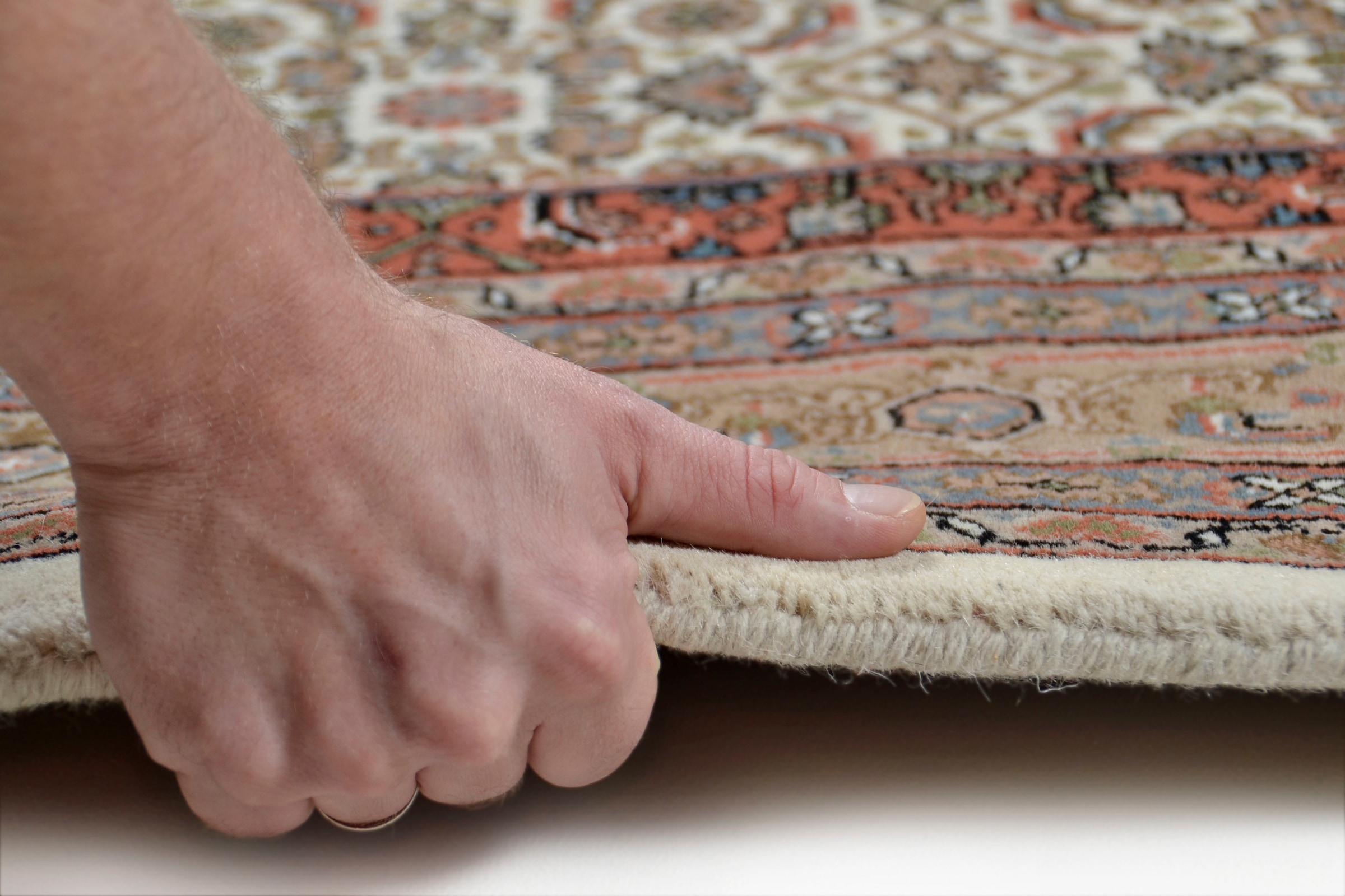 THEKO Orientteppich »Benares Bidjar«, rechteckig, 12 mm Höhe, reine Wolle, handgeknüpft, mit Fransen