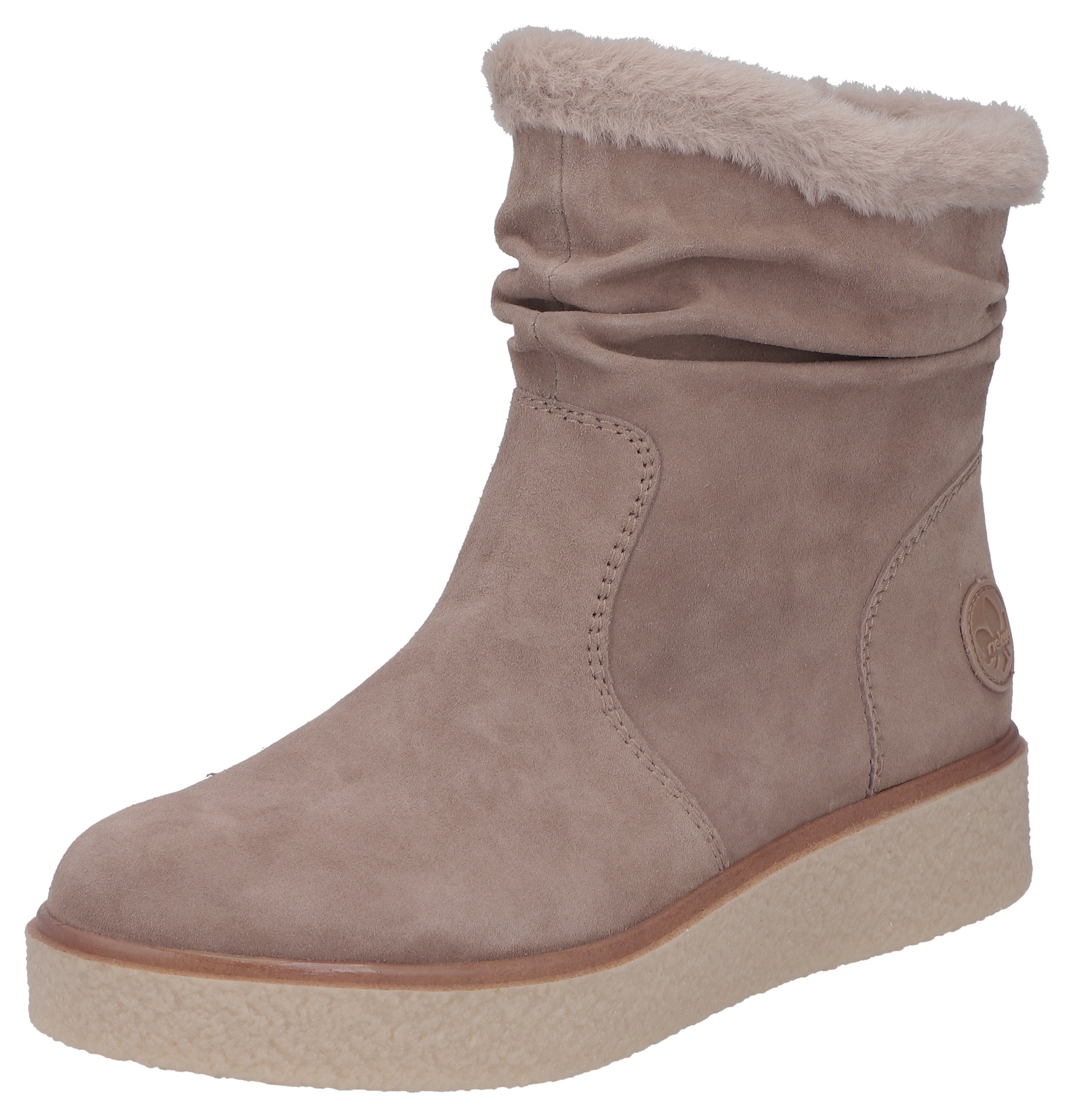 Rieker Winterboots, Stiefelette, slouchy Schaft, mit Innenreissverschluss