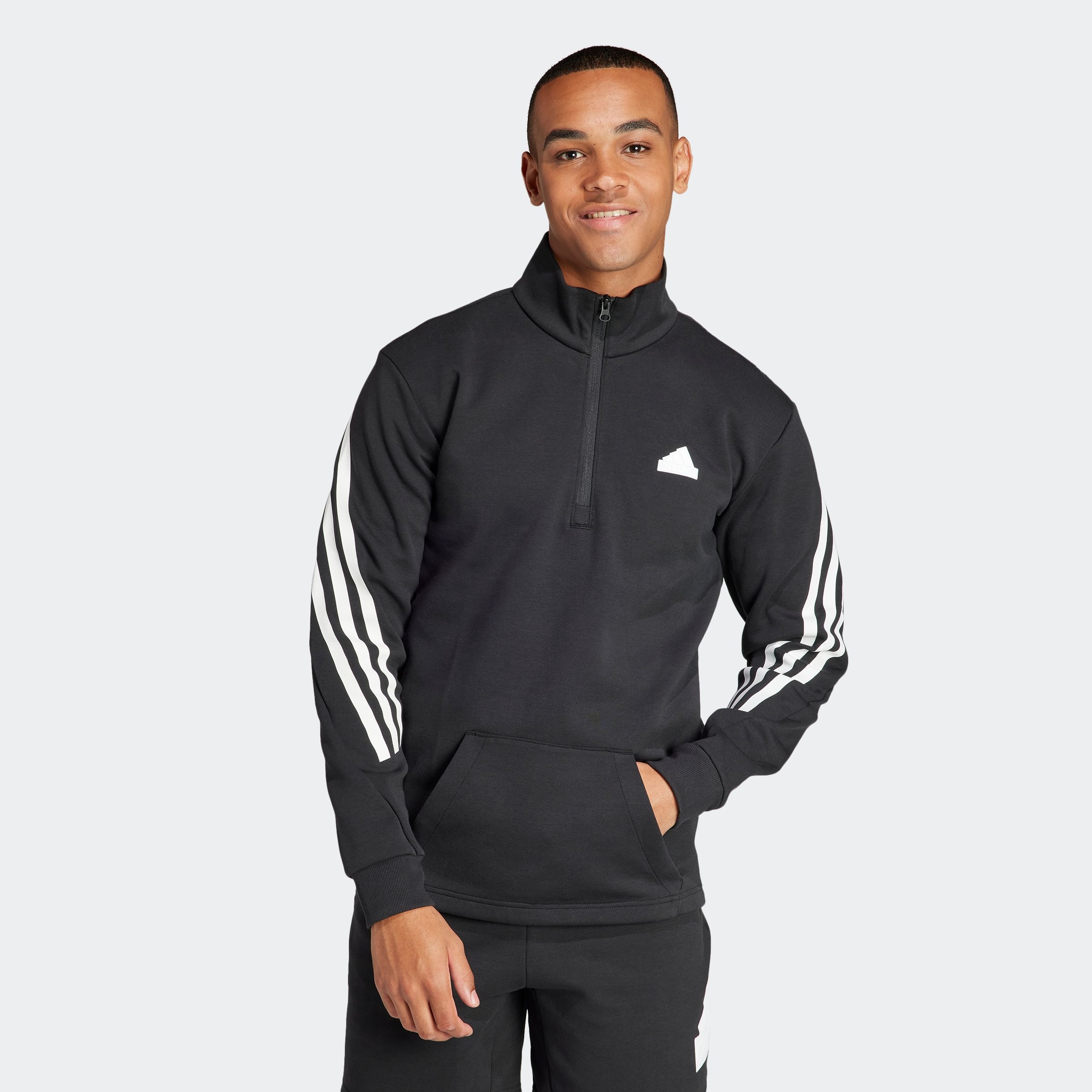adidas Sportswear Rollkragenpullover »M FI 3S HALFZIP«, (1 tlg.)