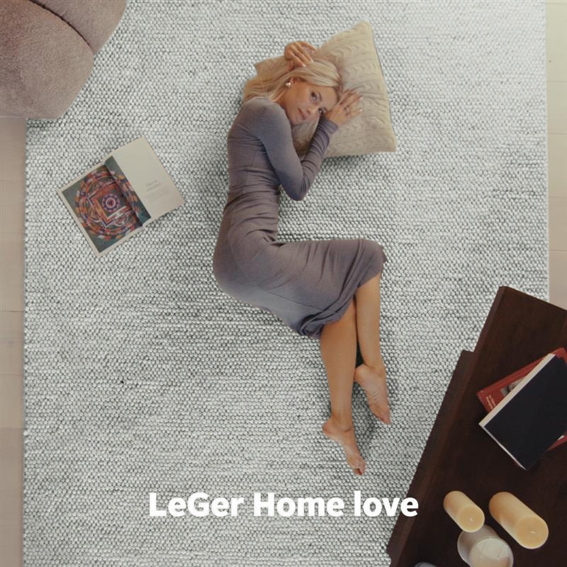 LeGer Home by Lena Gercke Wollteppich »Ainhoa, handgewebt, Wolle«, rechteckig, 12 mm Höhe, einfarbig, Wolle, Handweb Teppich, Wohnzimmer, Schlafzimmer, Esszimmer