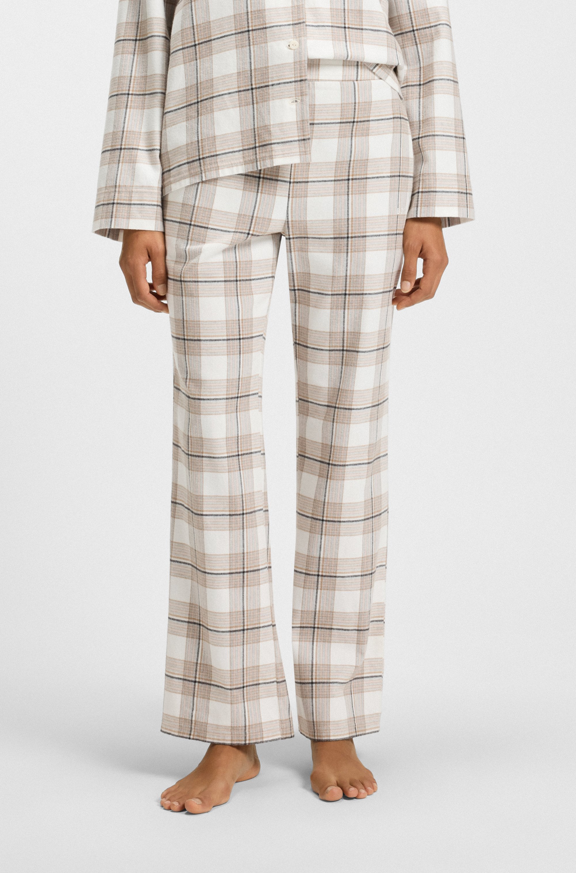 BOSS Pyjamahose »Holiday« normale PAssform, kariert, elastischer Bund