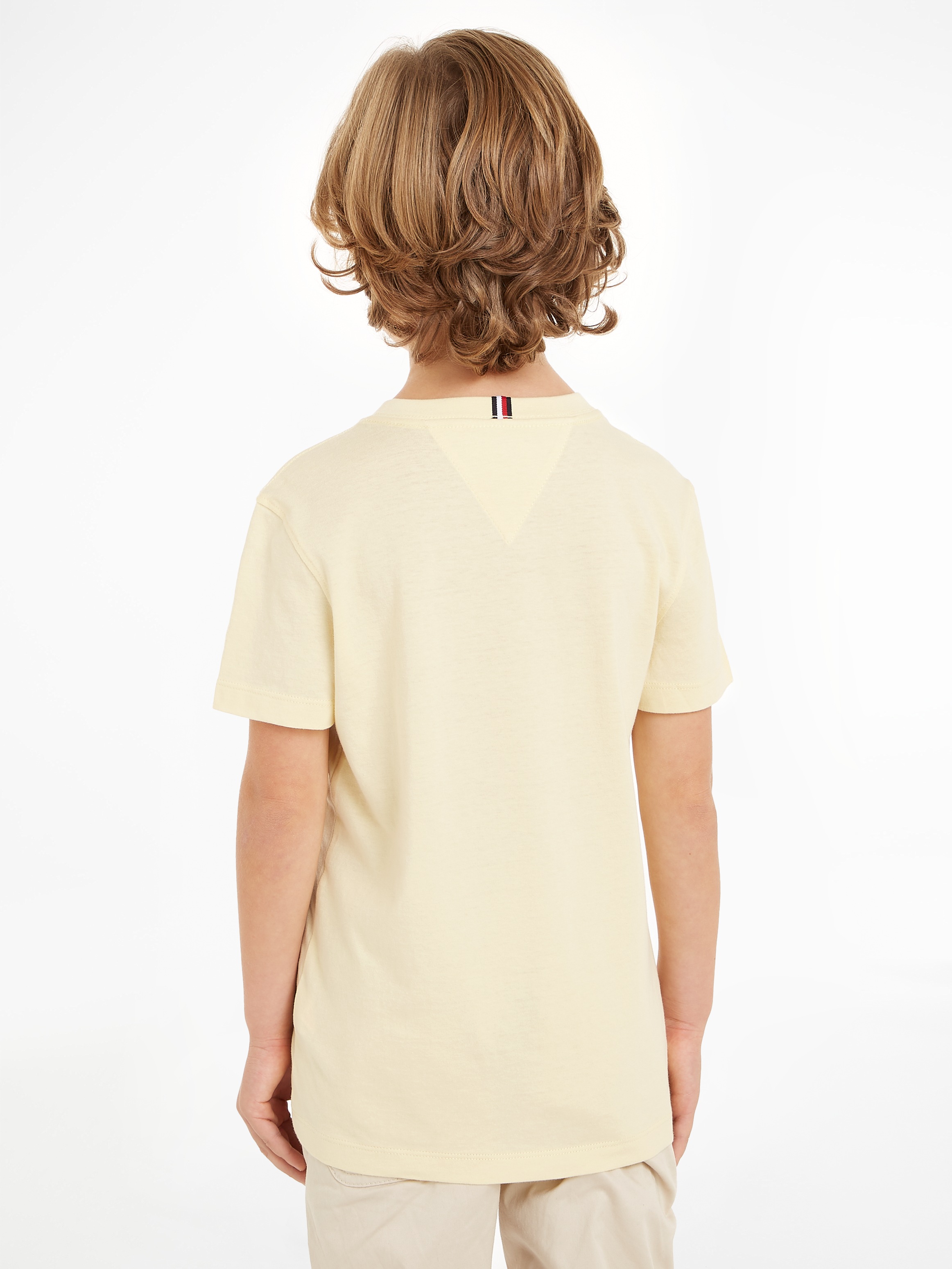 Tommy Hilfiger Kurzarmshirt »ESSENTIAL COTTON TEE S/S«, Kinder bis 16 Jahre mit Logostickerei