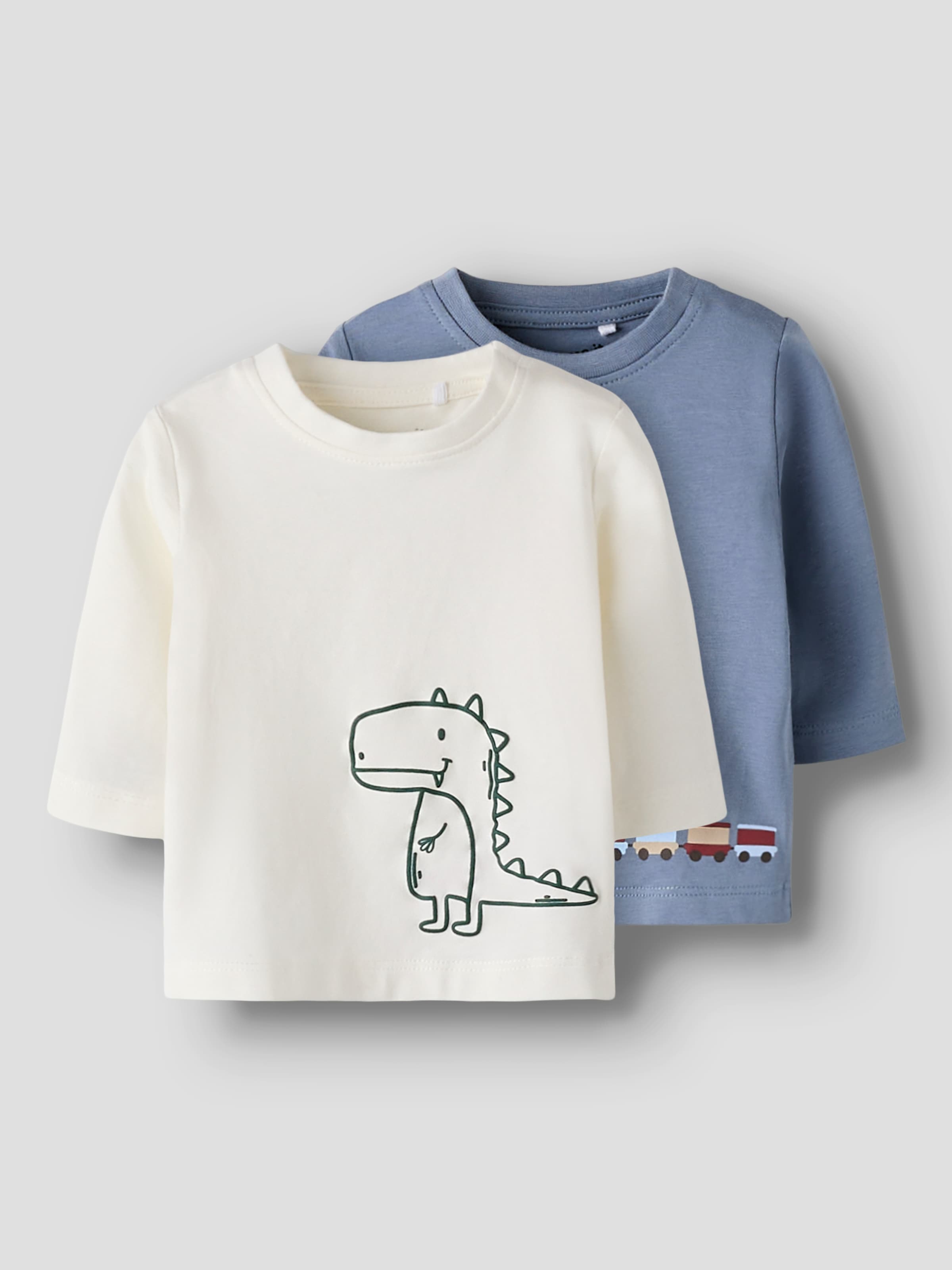 Name It Langarmshirt »NBMVOBBI 2P LS TOP BOX« Packung, 2 Stk.