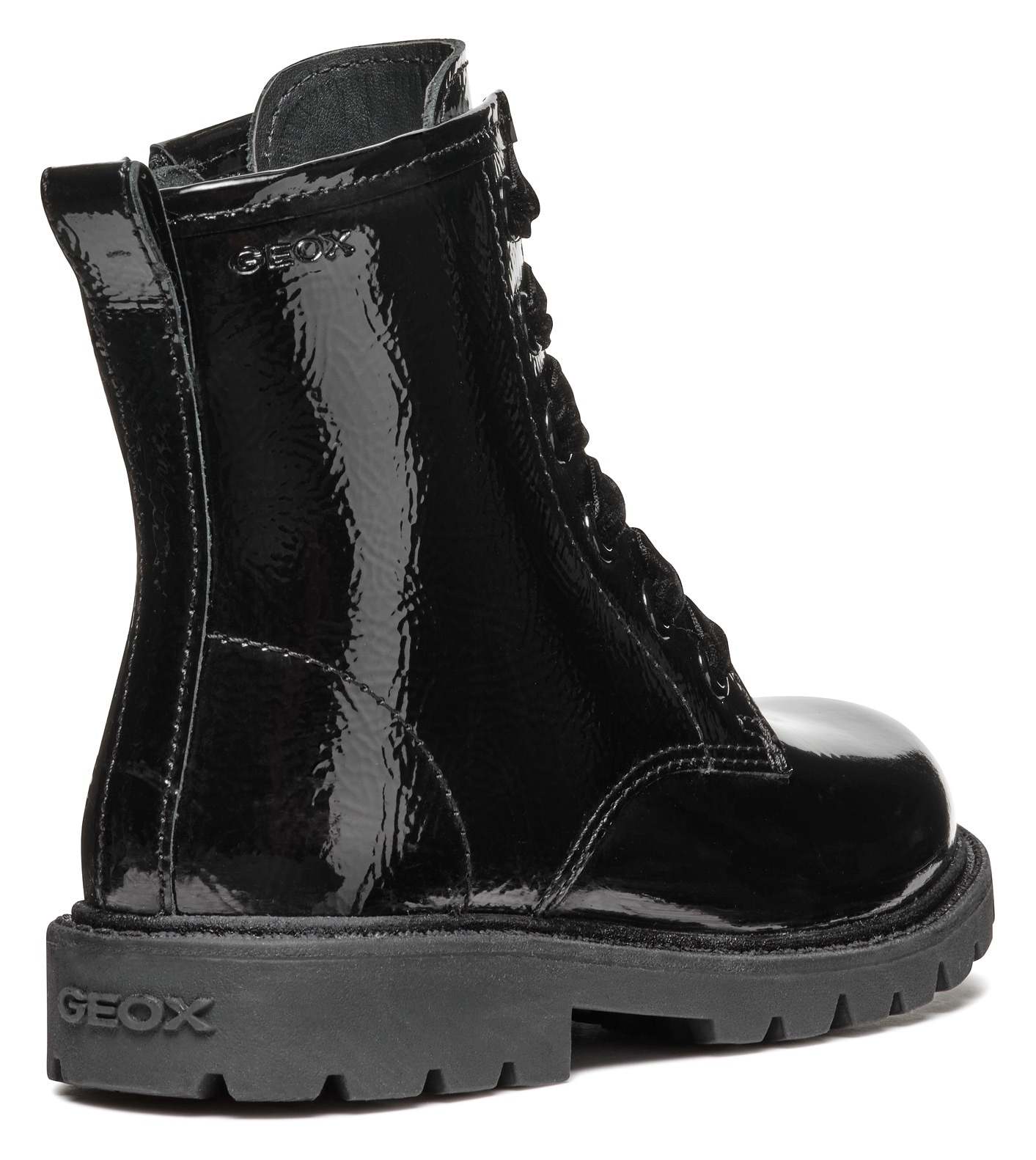 Geox Schnürstiefel »J SHAYLAX GIRL A«, Bikerboots, Winterstiefel, Boots mit Reissverschluss