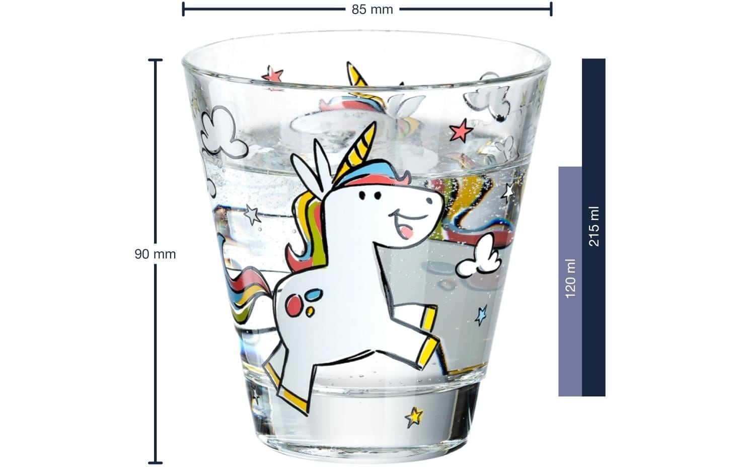 LEONARDO Glas »Bambini Einhorn 215 ml 6 Stück«