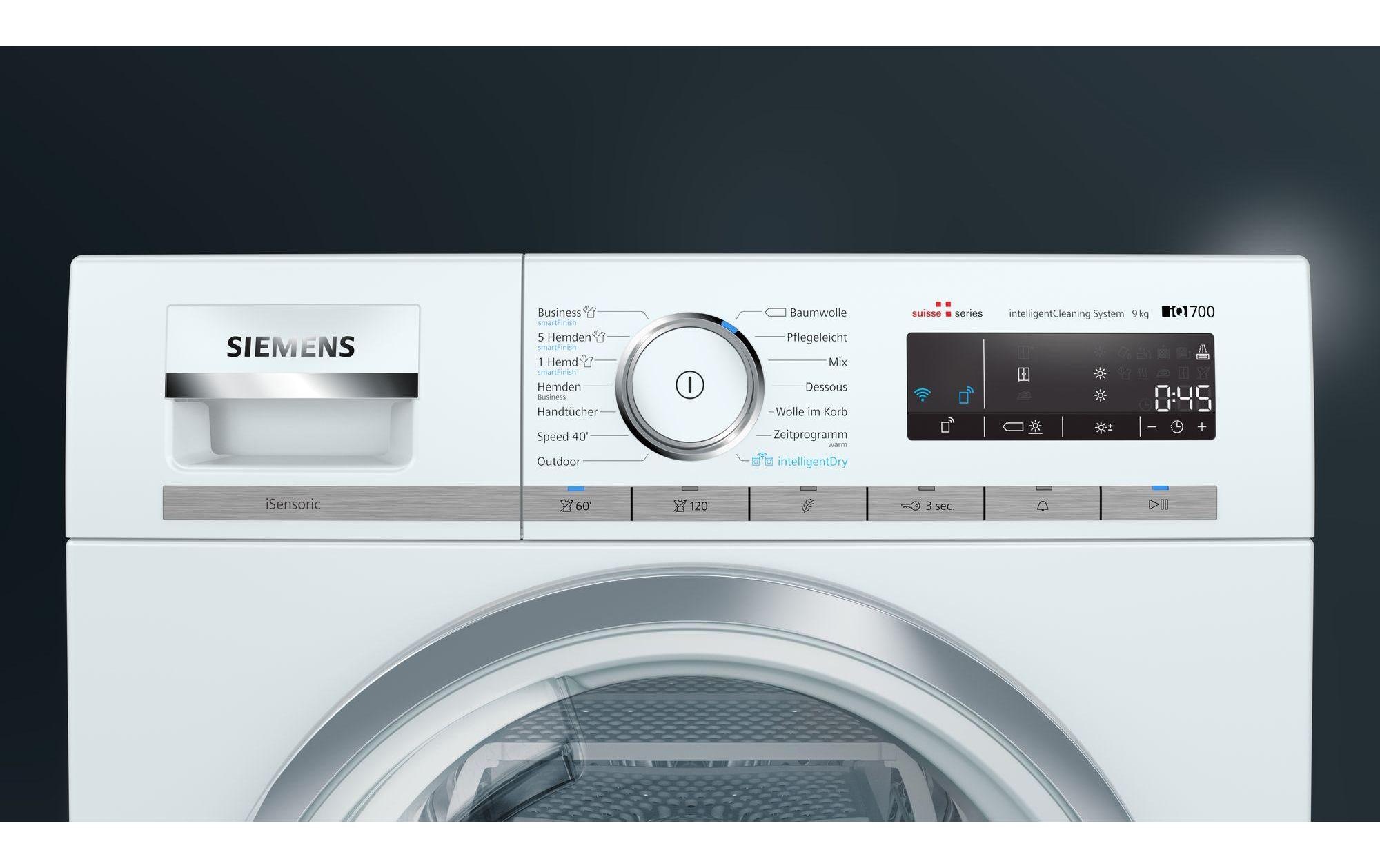 SIEMENS Wärmepumpentrockner »WT7HXK80CH A++«, 9 kg