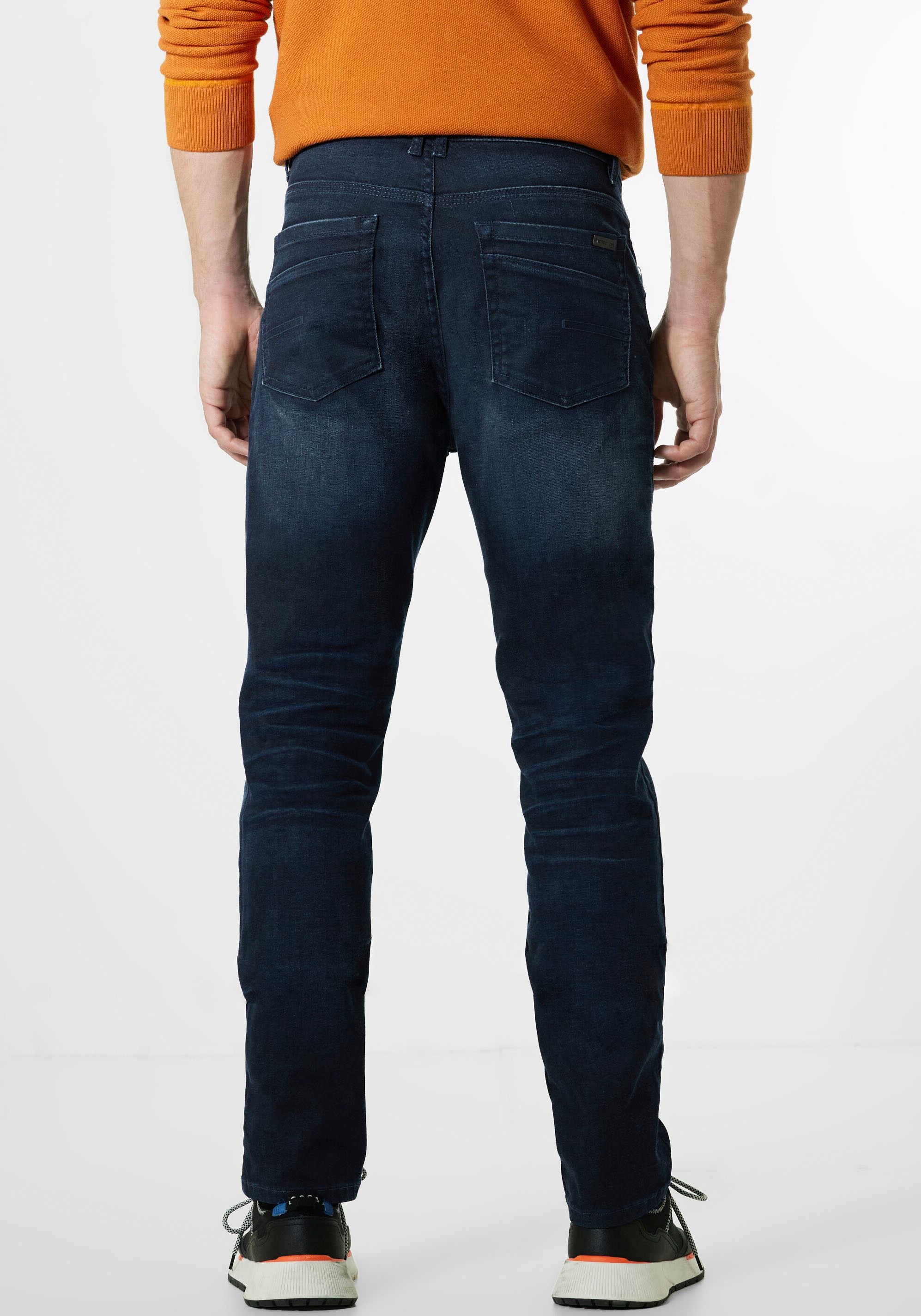 STREET ONE MEN shoppen mit online Regular-fit-Jeans, Ziernähten Jelmoli-Versand 