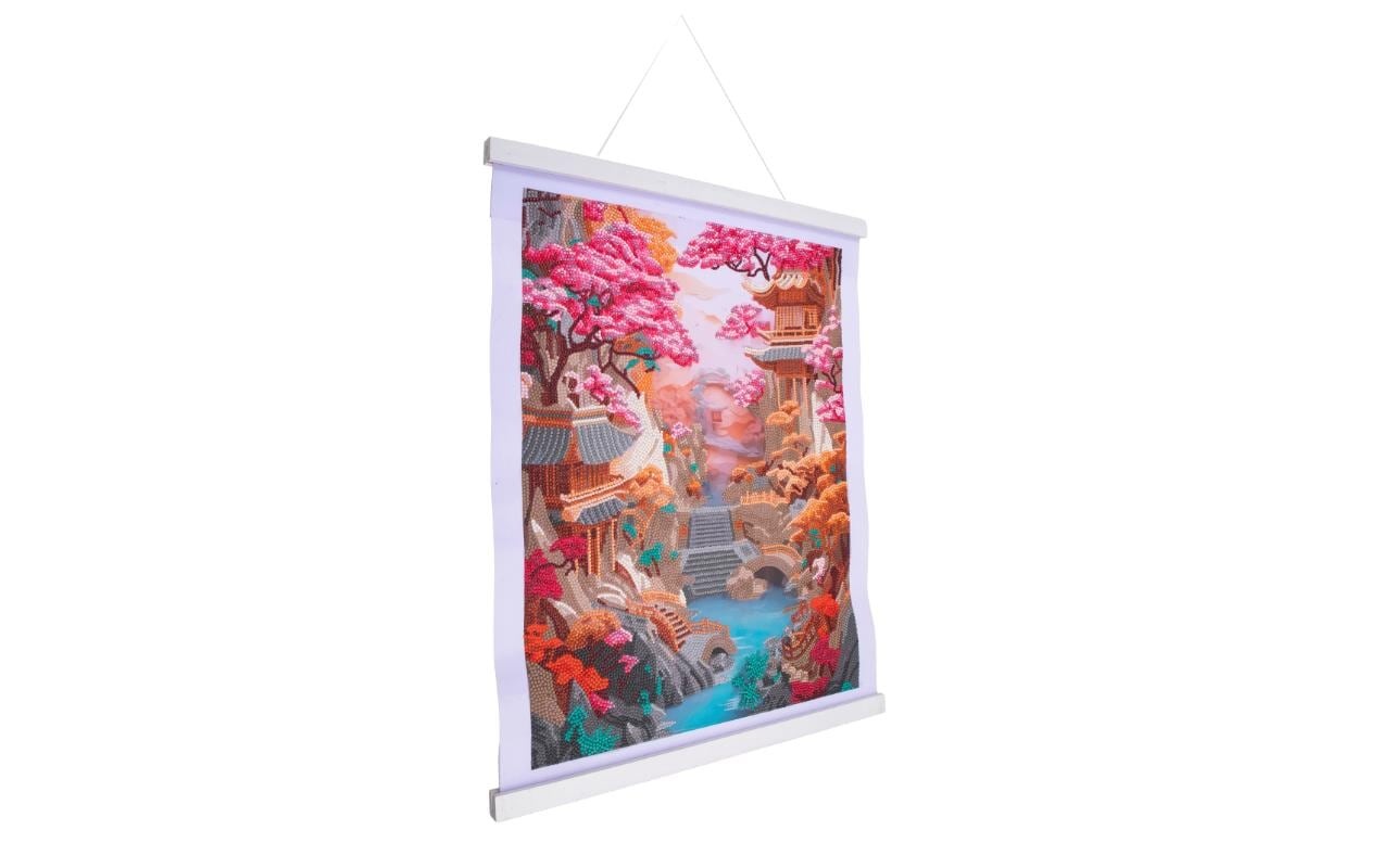 Kreativset »CRAFT Buddy Crystal Art Scroll Cherry Blossom Bliss«, (7 tlg.)