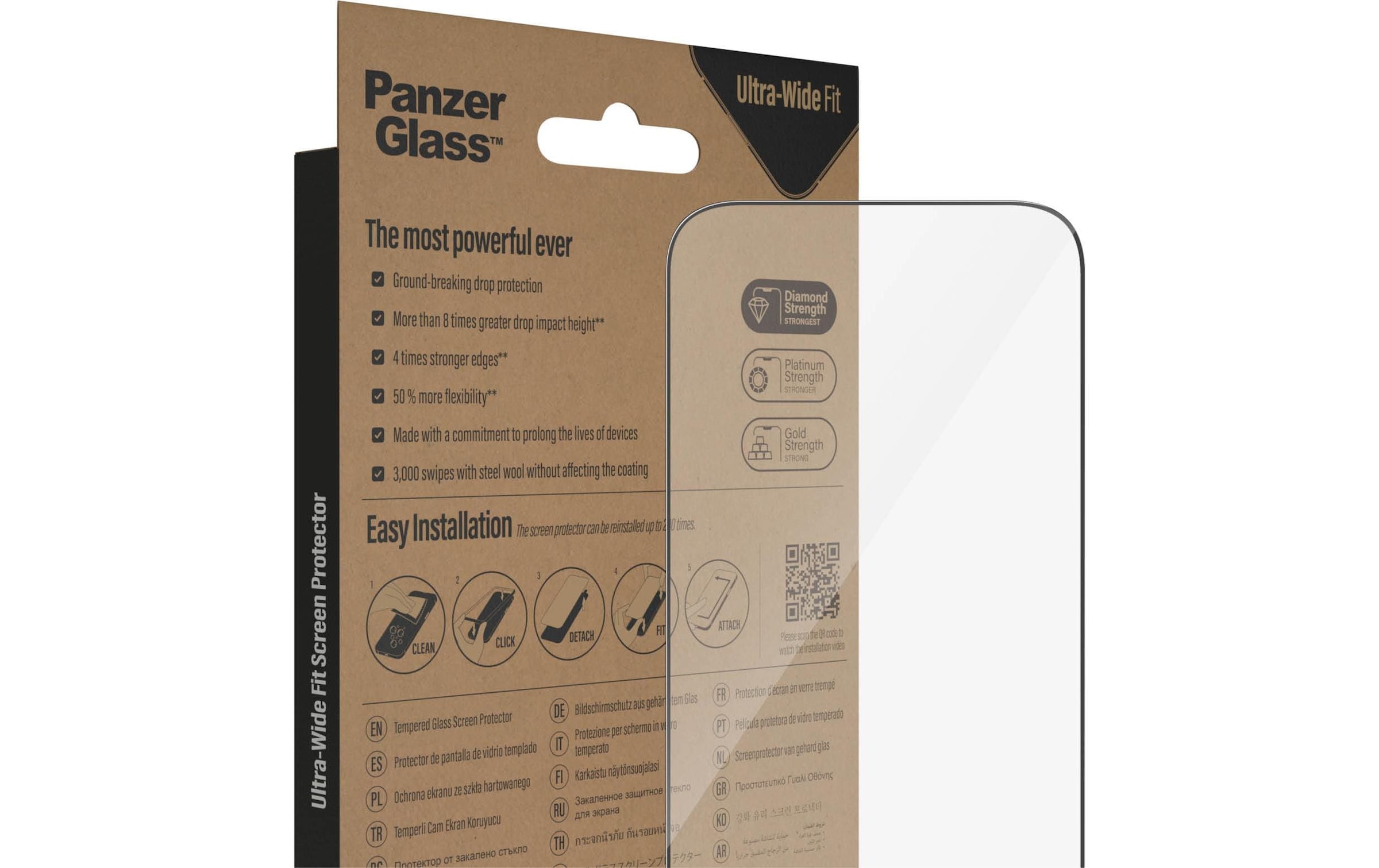 PanzerGlass Displayschutzglas »Ultra«, für iPhone 14 Pro, (1 St.)