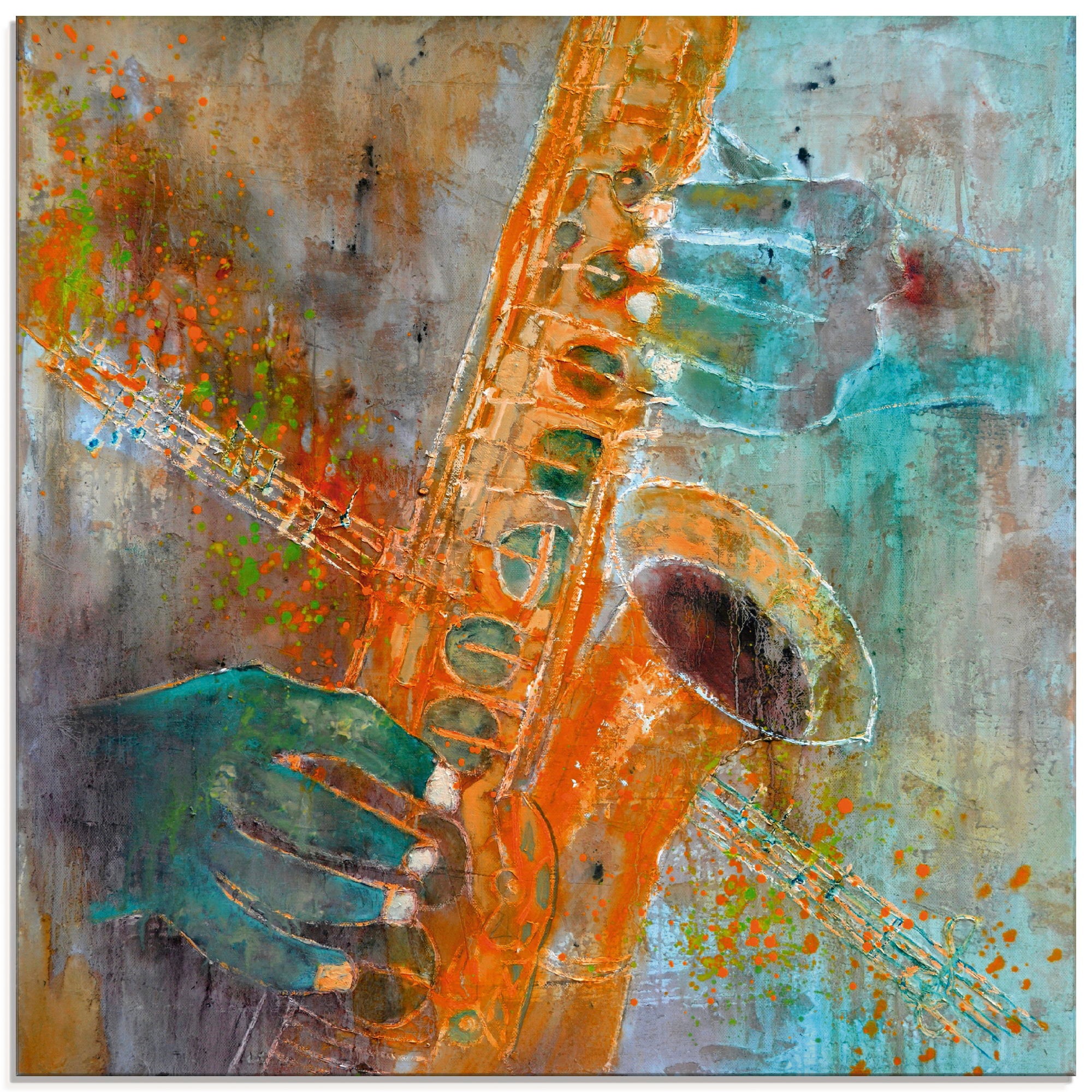 Artland Glasbild »Ein St.), Jelmoli-Versand Grössen | Instrumente, in verschiedenen Saxofon«, (1 kaufen online