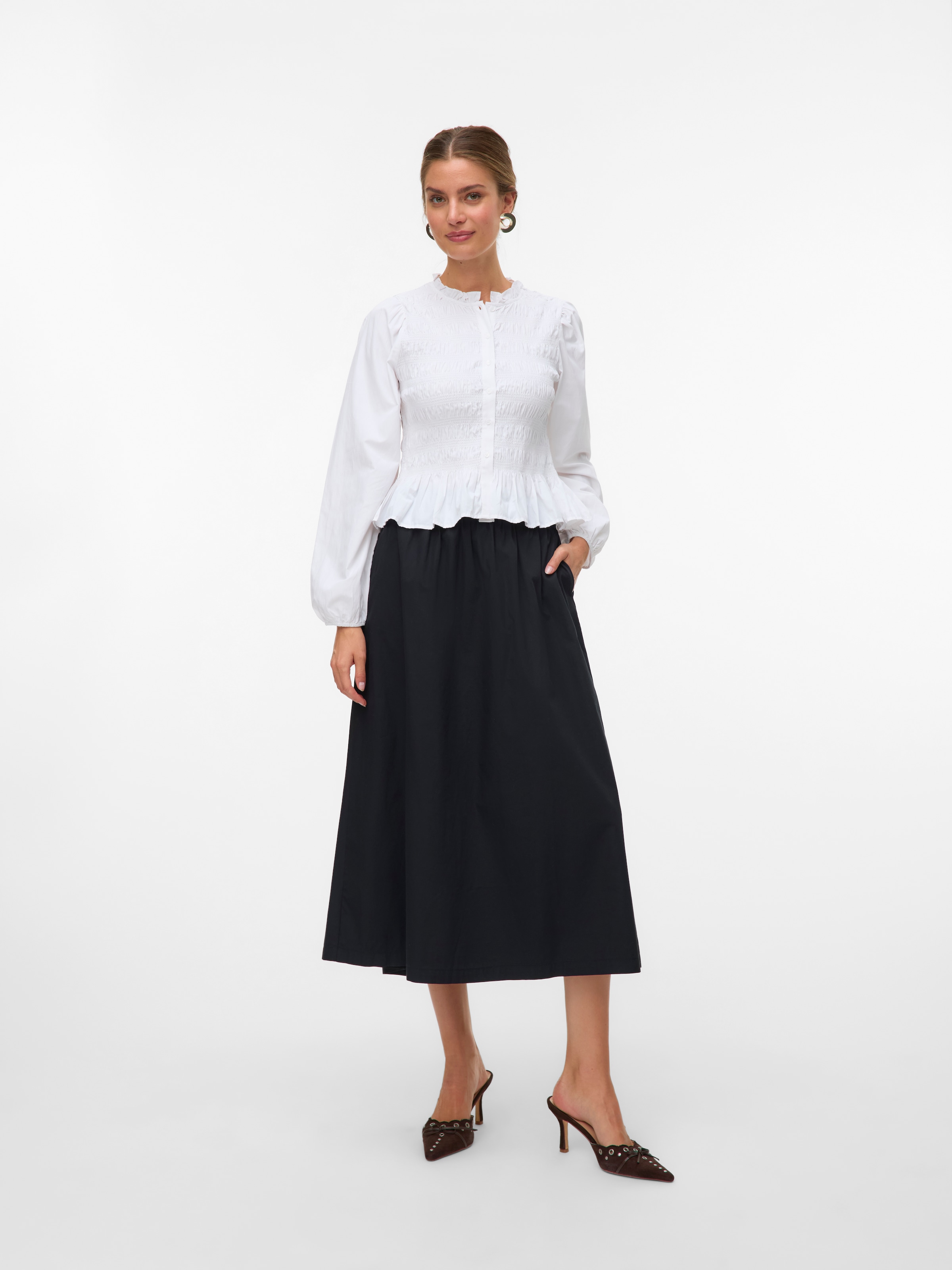 Vero Moda Sommerrock »VMCHARLOTTE HW ANKLE SKIRT WVN GA«