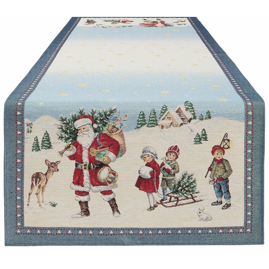 HOSSNER - HOMECOLLECTION Tischläufer »Kinder, Weihnachtsdeko, Weihnachten«, (1 St.)