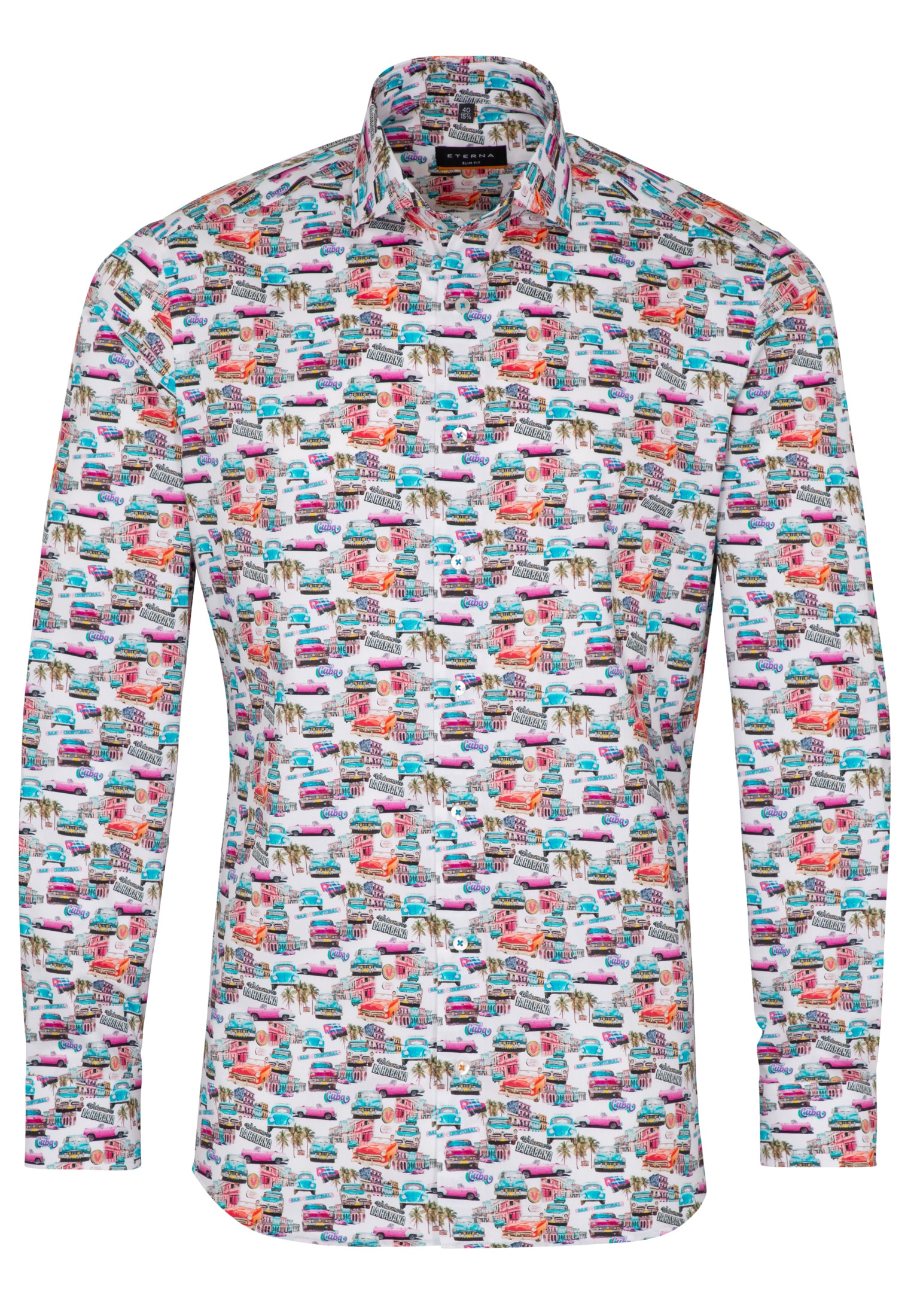 Eterna Langarmhemd »SLIM FIT«, EASY IRON (bügelleicht)
