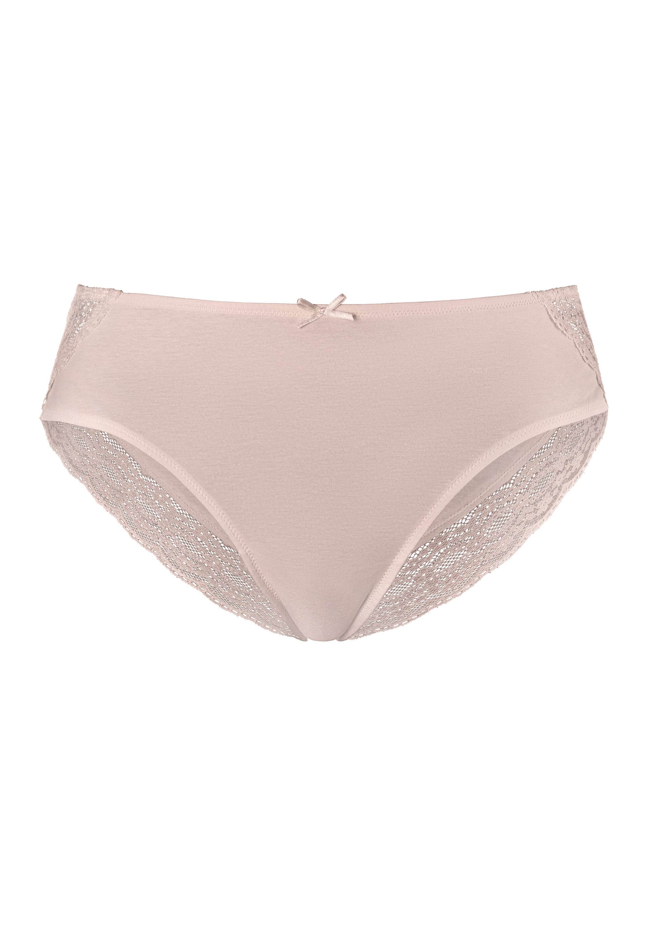 Vivance Jazz-Pants Slips, (3 St.), aus elastischer Baumwolle mit floraler Spitze