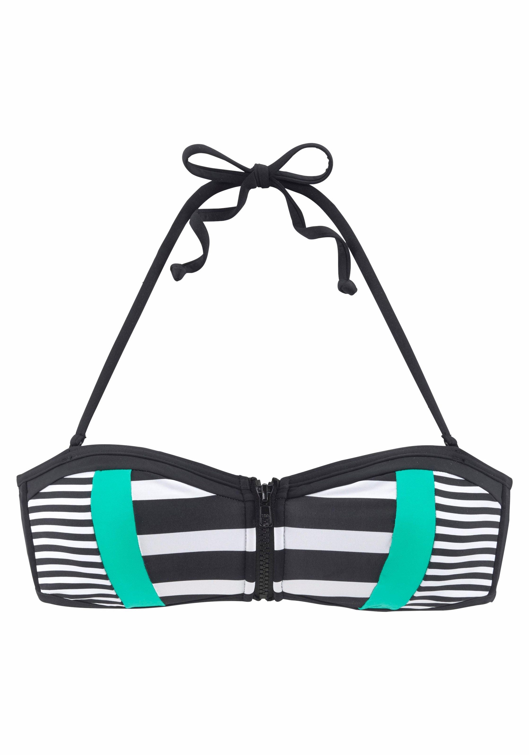 KangaROOS Bandeau-Bikini-Top »Anita«, mit Reissverschluss zwischen den Cups