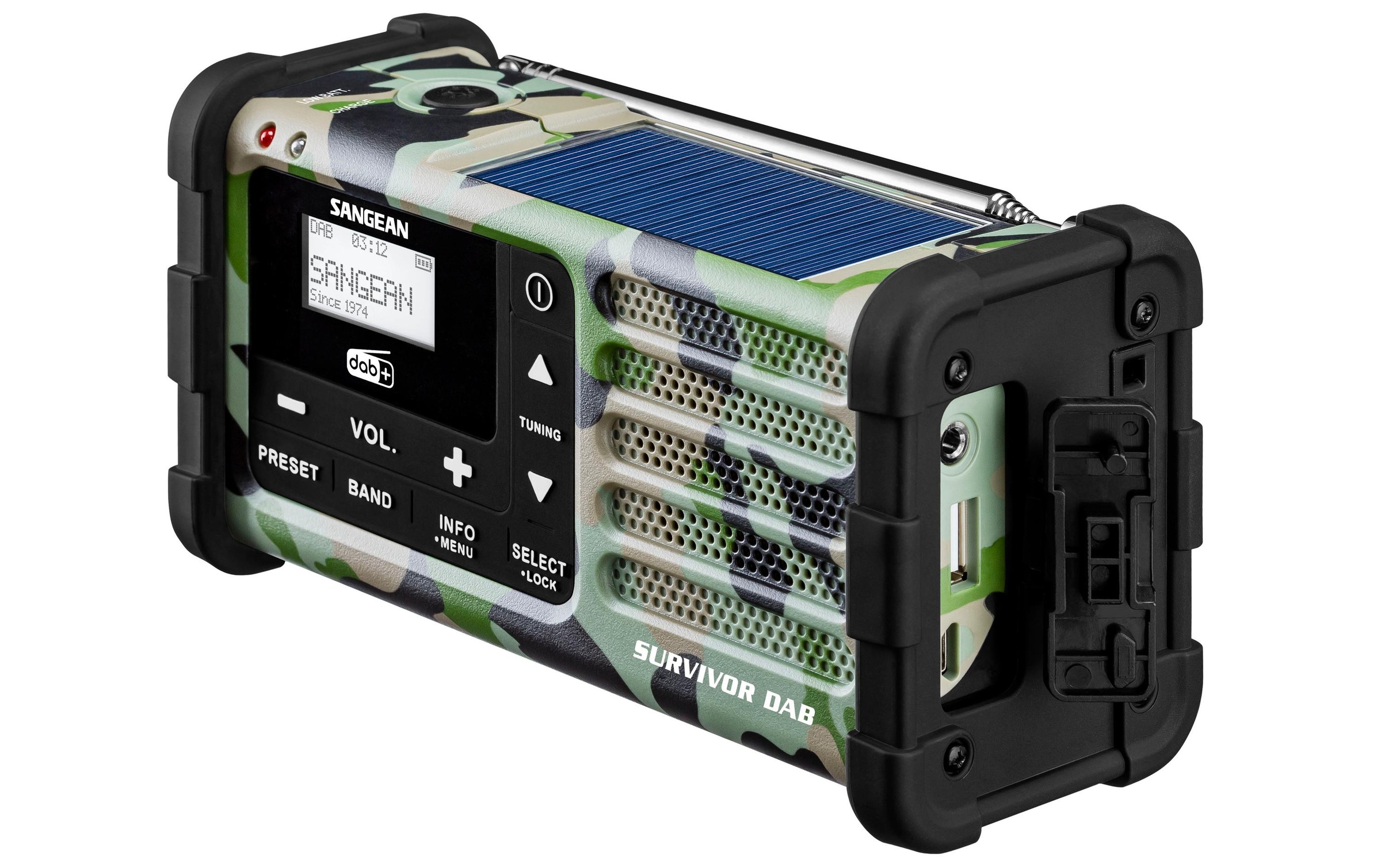 Sangean Digitalradio (DAB+) »Survivor DAB Camouflage«, (Digitalradio (DAB+)-FM-Tuner)