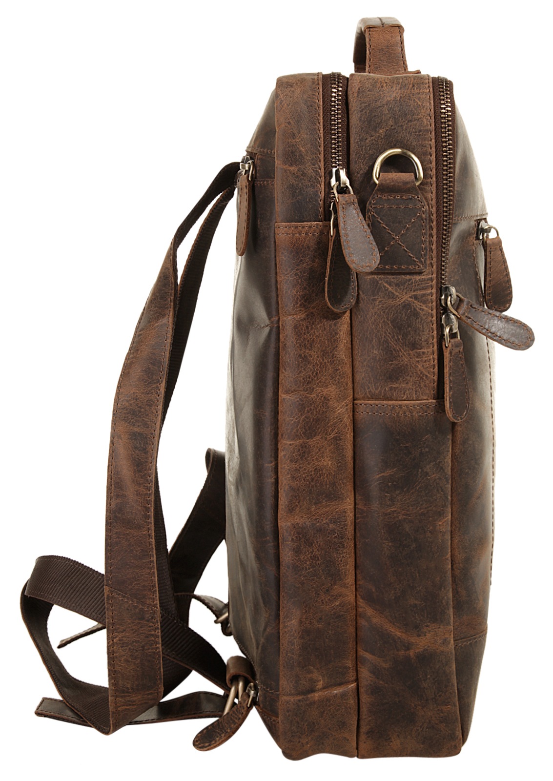 Bagan Laptoprucksack, echt Leder