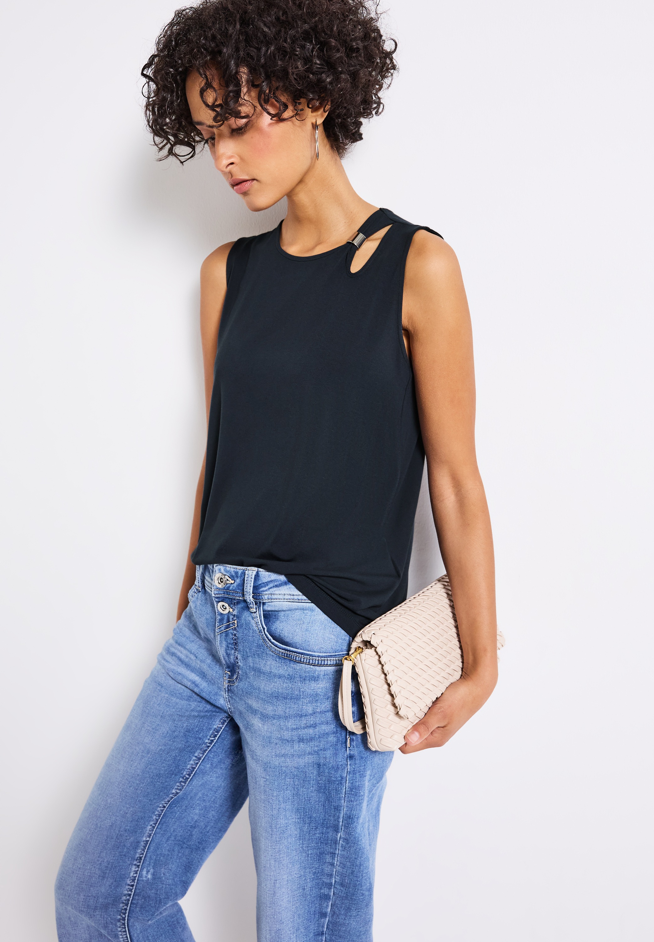 STREET ONE Shirttop mit Cut-Out