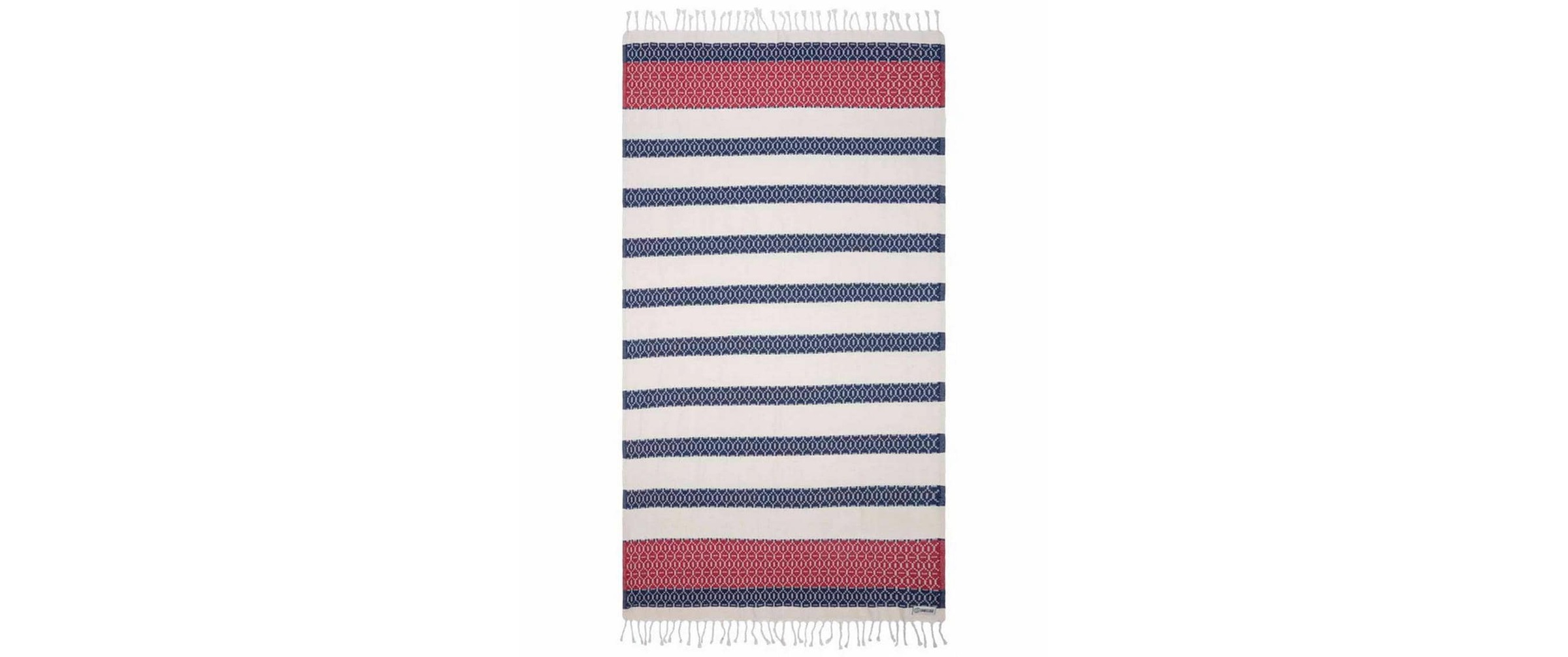 Strandtuch "Haushaltsware Patriot Stripe Dobby-Struktur" schnelltrocknend