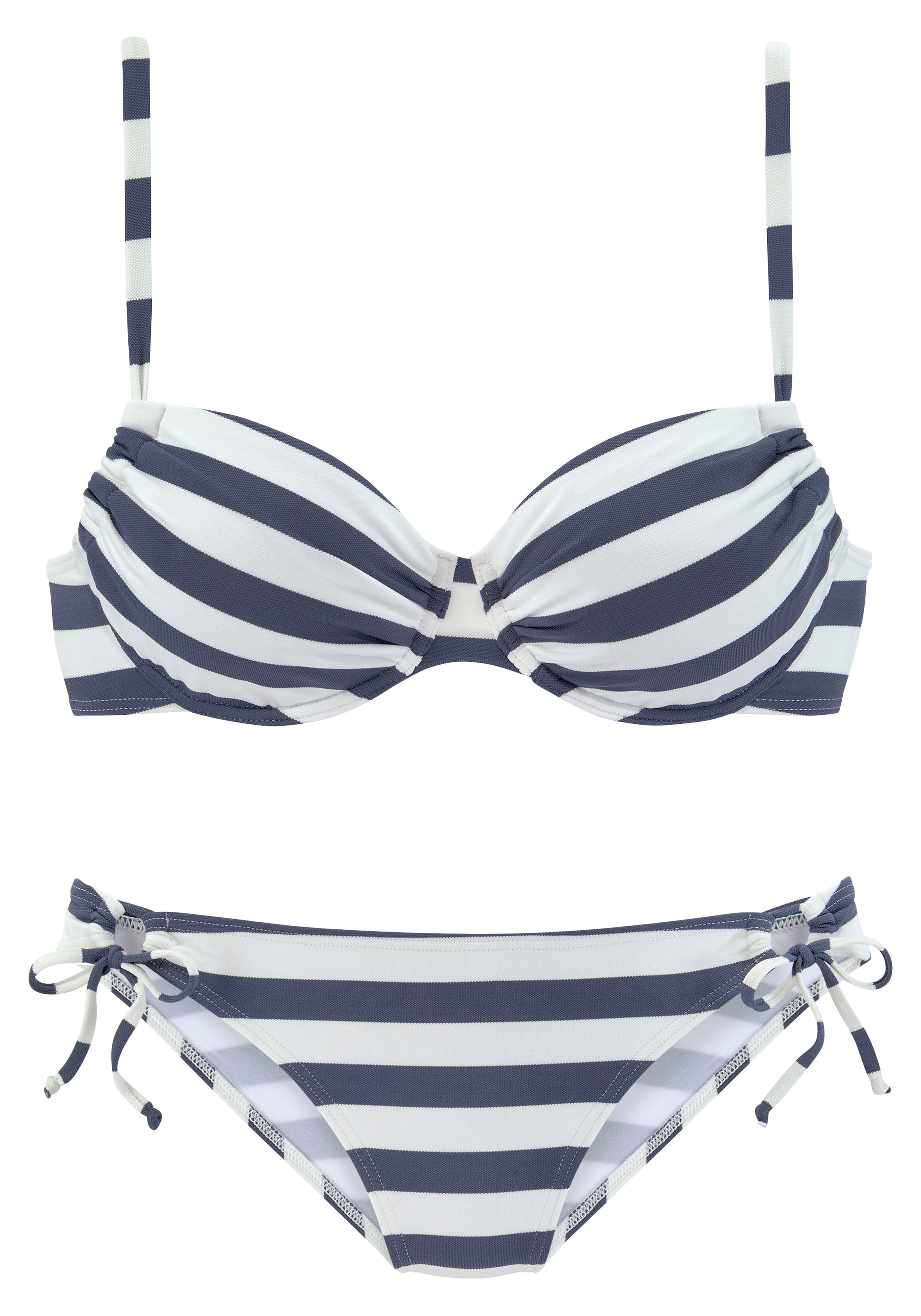 online gewebten bei Streifen Venice Beach Bügel-Bikini, Schweiz shoppen Jelmoli-Versand mit