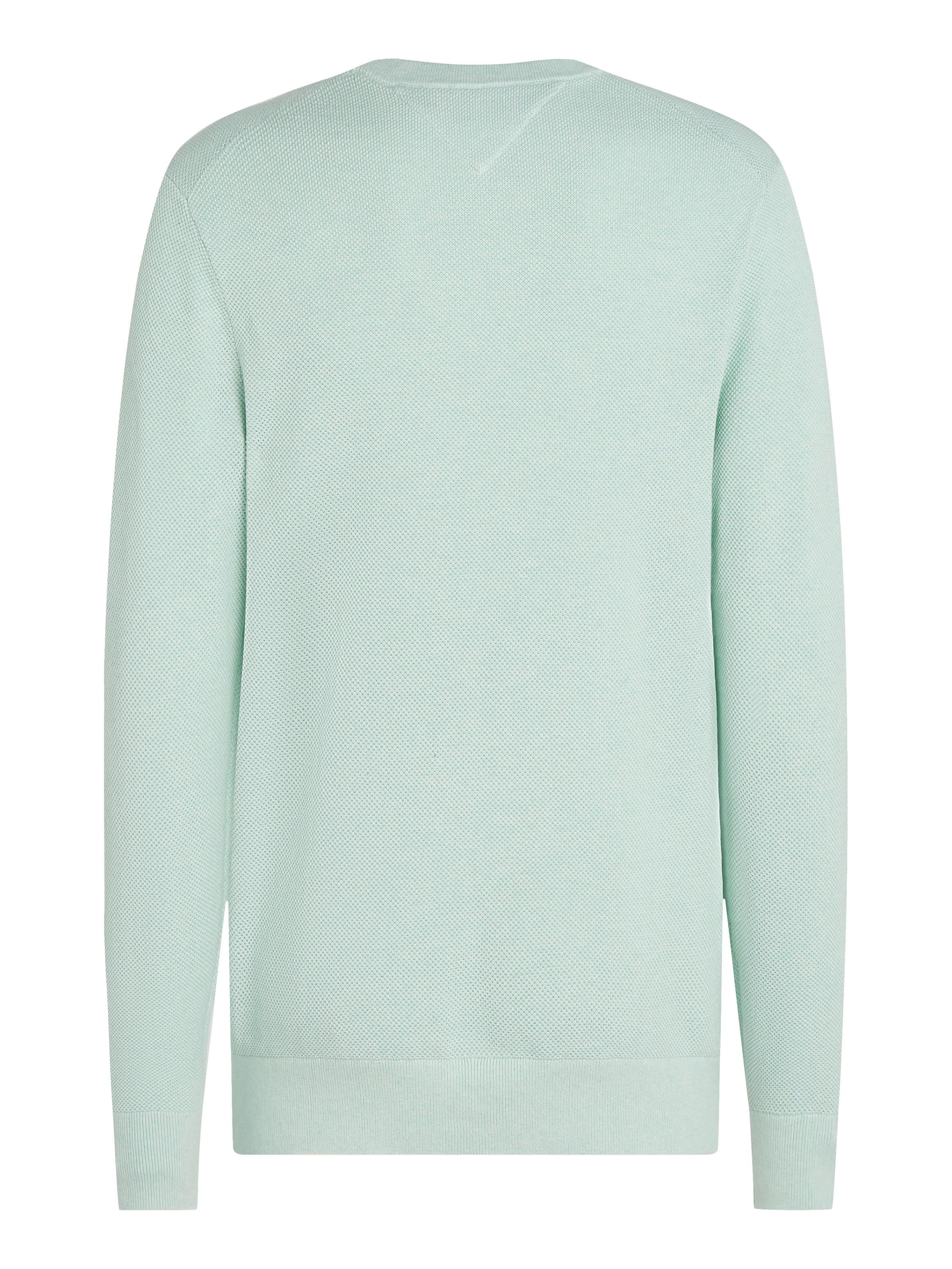 Tommy Hilfiger Rundhalspullover »ESSENTIAL STRUCTURE CREW NECK mit Struktur und Label«, unifarben, casual, regular fit, Baumwolle, Rundhals