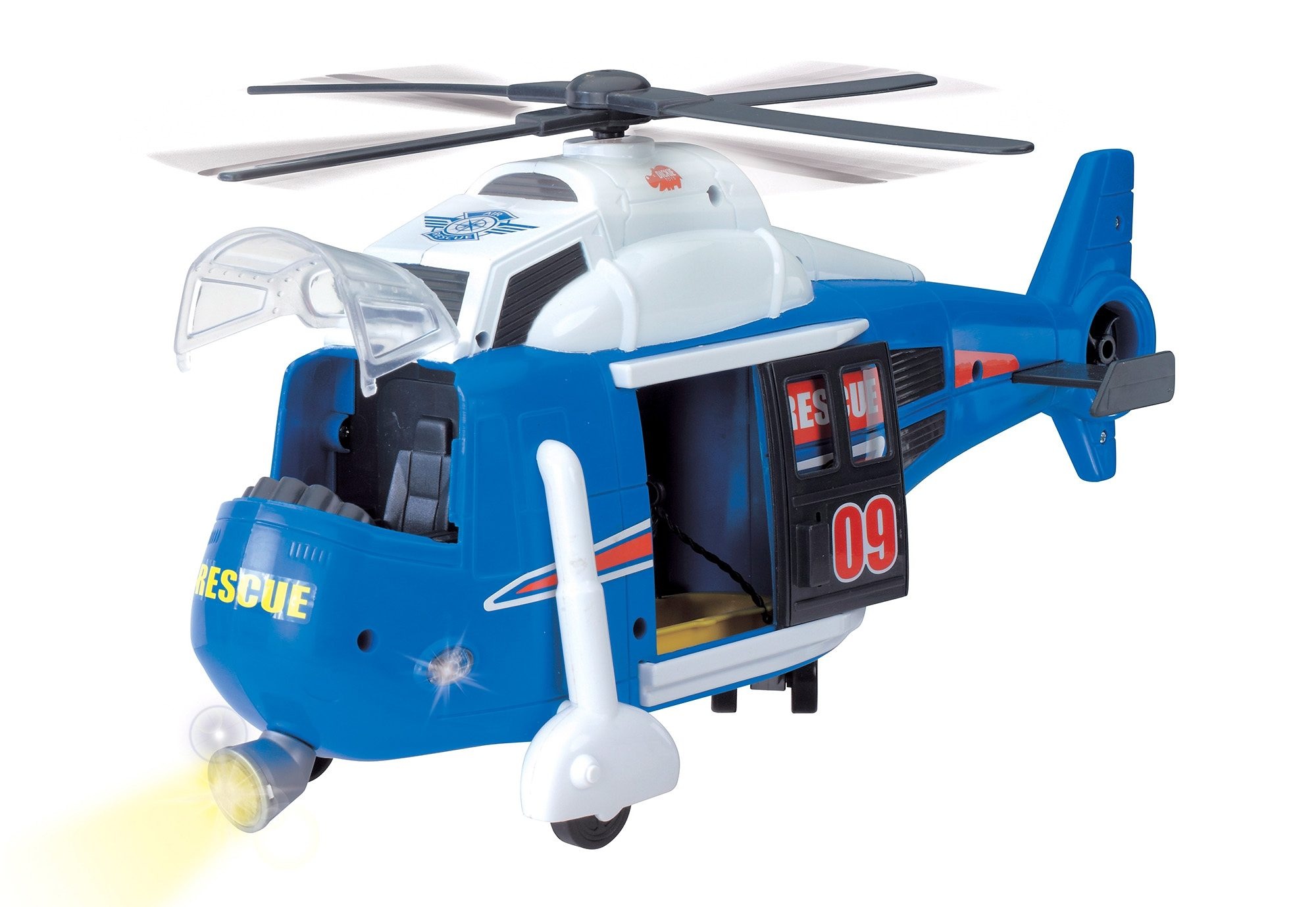 Dickie Toys Spielzeug-Hubschrauber, mit drehbarem Rotor, Licht und Sound
