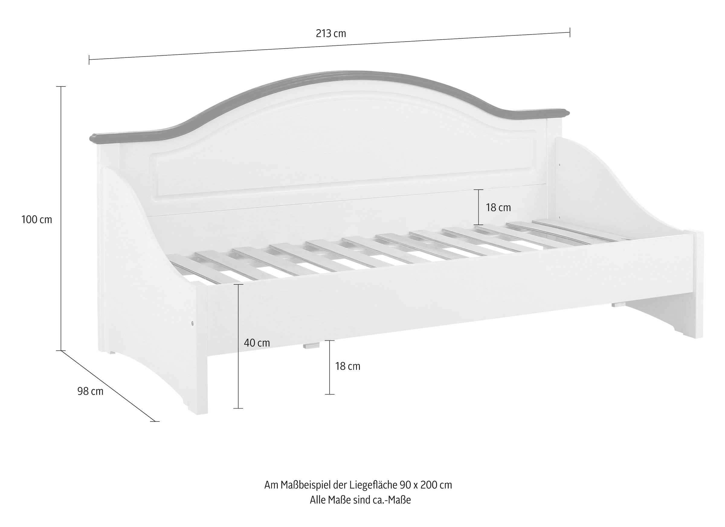 Home affaire Daybett »Konrad«, aus massiver, FSC®-zertifizierter Kiefer