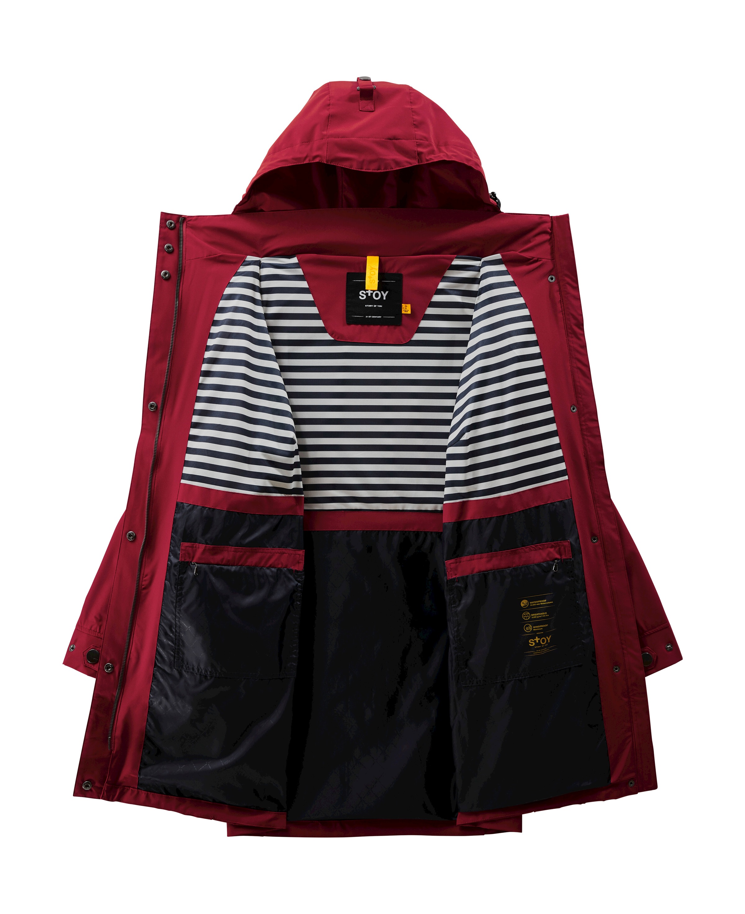 STOY Parka »Thiant WMN PRK C«, Stilvoller, wasserdichter STOY Parka mit regulierbarer Kapuze