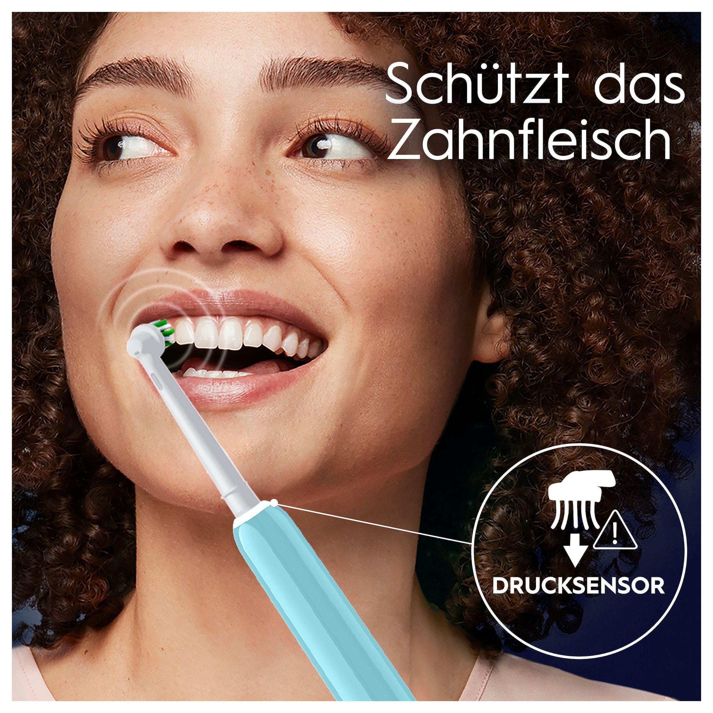 Oral-B Elektrische Zahnbürste »PRO Series 1«, 1 St. Aufsteckbürsten, Drucksensor