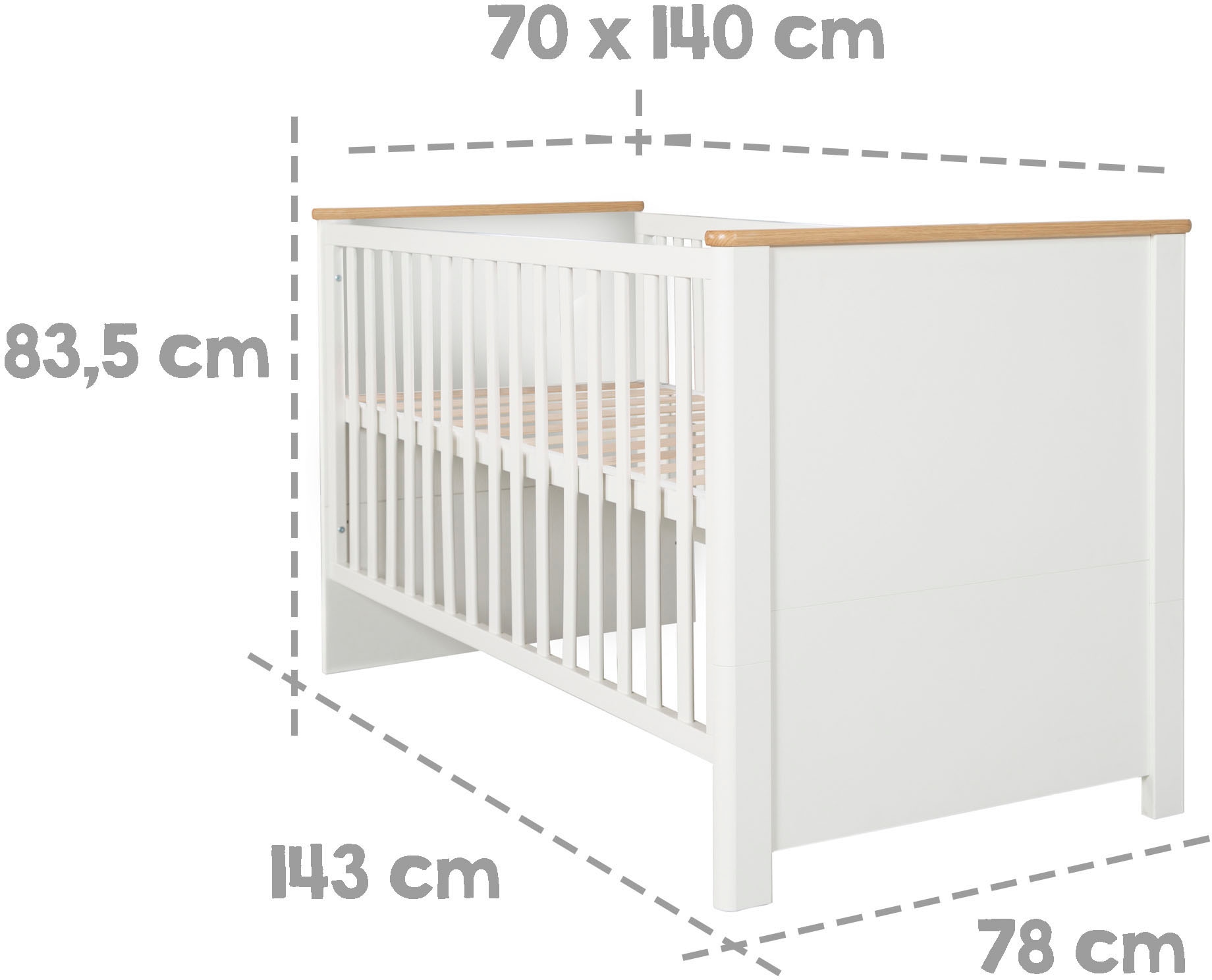 ❤ roba® Babymöbel-Set »Ava«, (Spar-Set, 2 St., Kinderbett, Wickelkommode),  mit Kinderbett und Wickelkommode; Made in Europe kaufen im Jelmoli-Online  Shop