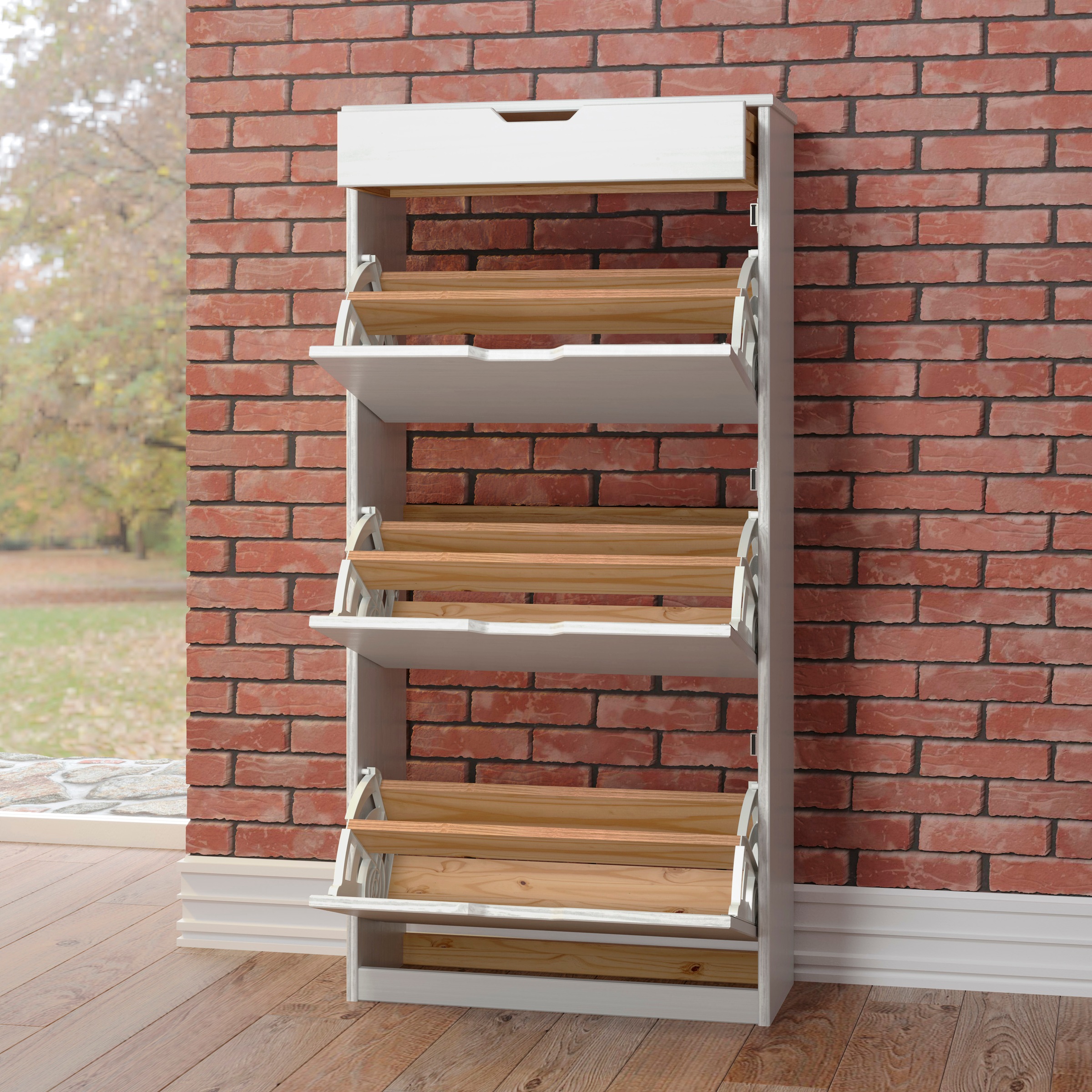 INTER-FURN Schuhschrank »Mestre«, praktisch und aus massiver Kiefer