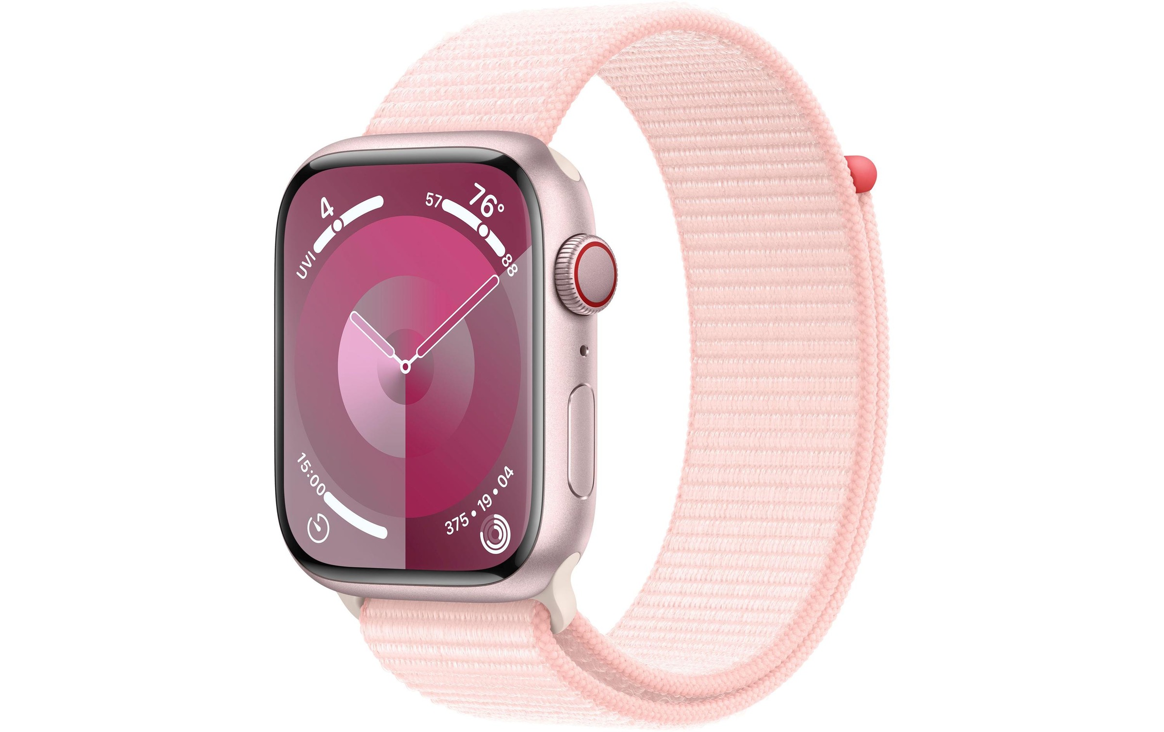 Apple Smartwatch »Series 9, GPS, Aluminium-Gehäuse mit Sport Loop Armband«, Watch OS 10, 64 GB,)