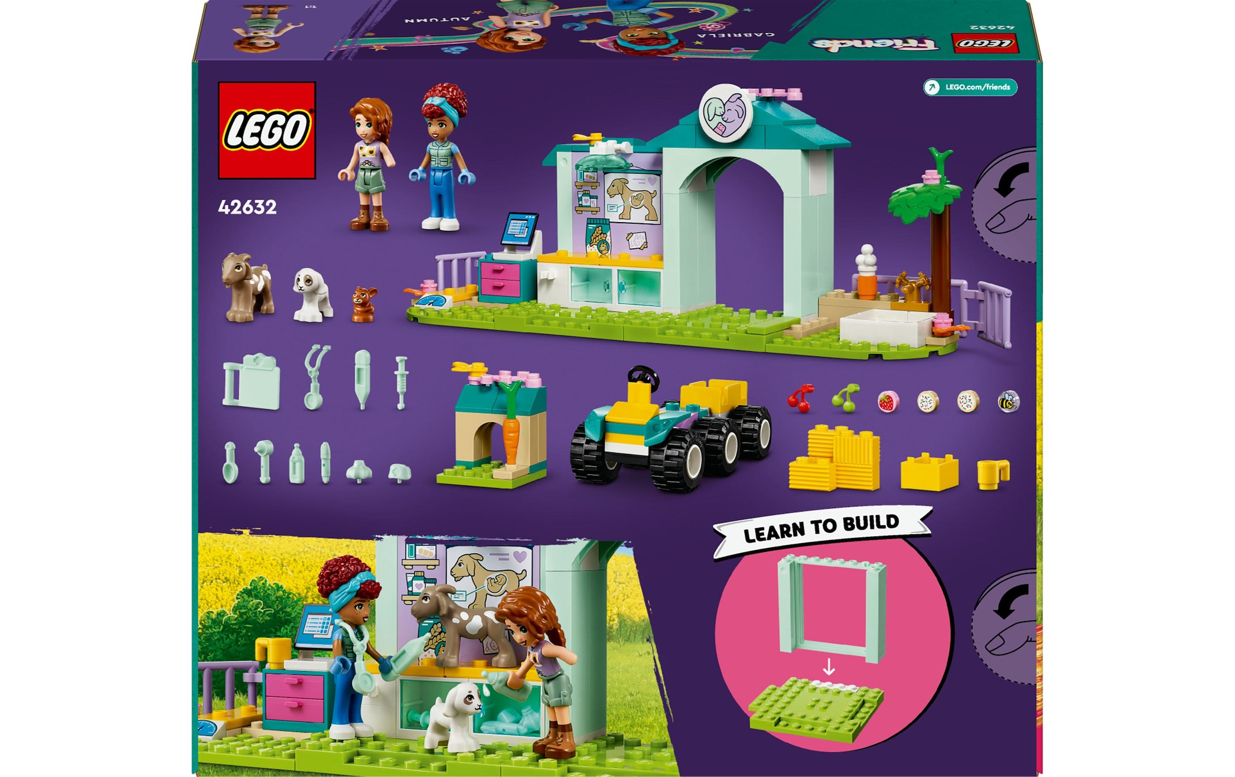 LEGO® Spielbausteine »Farmtierklinik 42632«, (161 St.)
