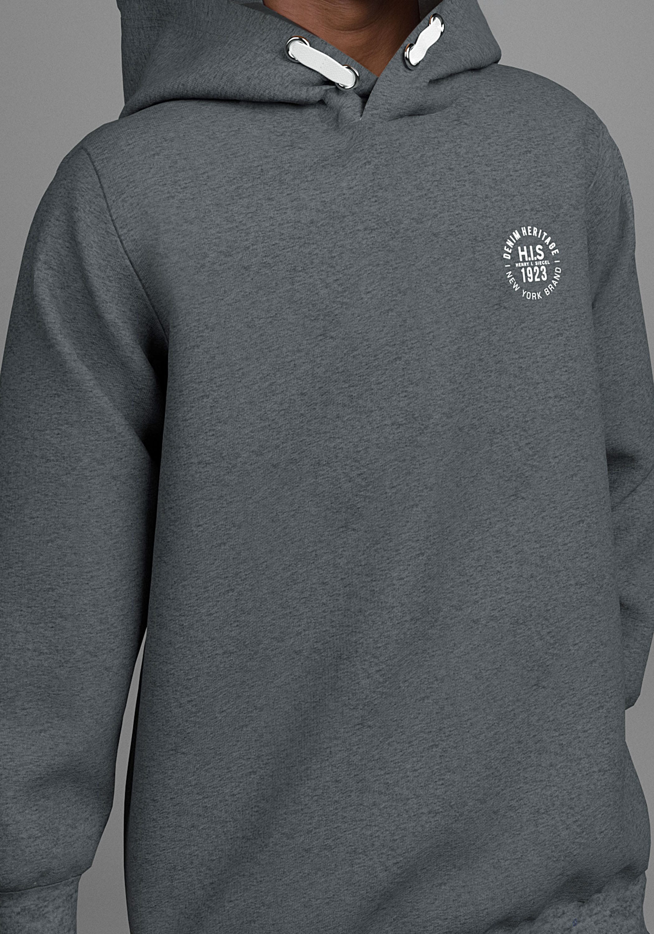 H.I.S Kapuzensweatshirt »Kapuzenhoodie mit Badge«, NEU: H.I.S für TEENS! Hoodie mit kleinem Badge