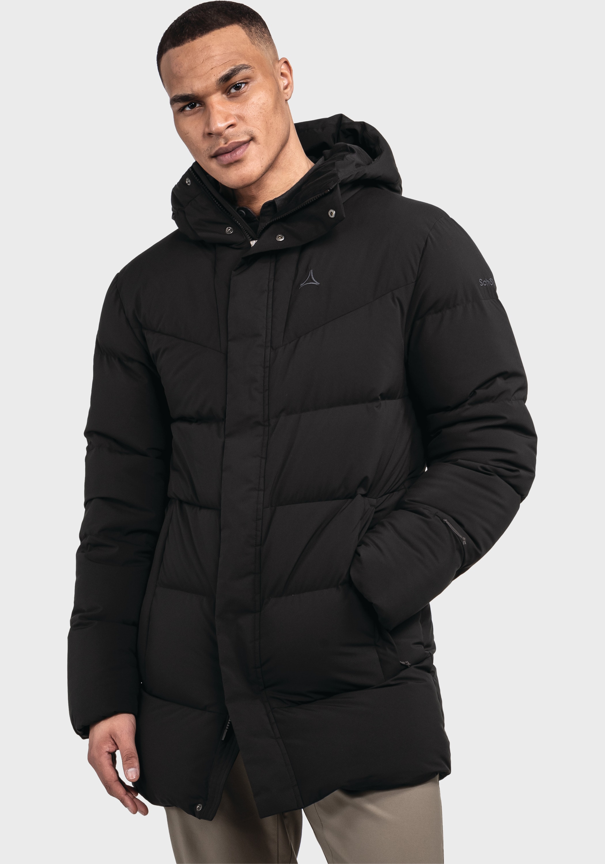 Schöffel Langjacke »Urban Down Coat Style Cers MNS«, mit Kapuze