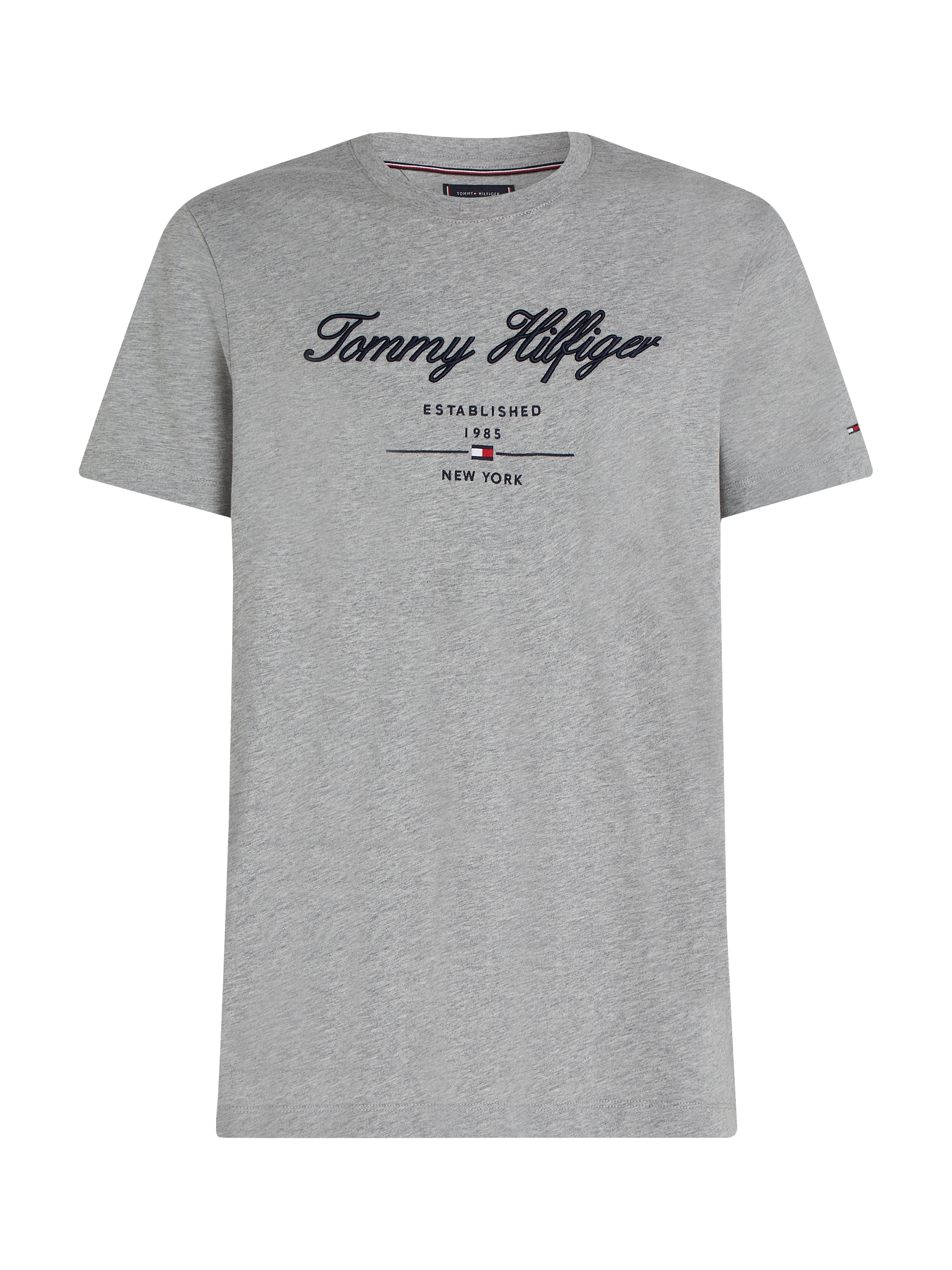 Tommy Hilfiger T-Shirt »SCRIPT LOGO TEE«, mit aufgesticktem Logo