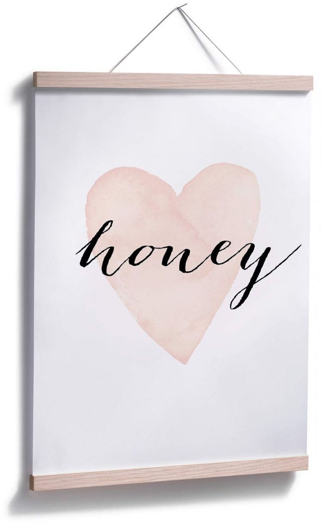 »Herz (1 Honig Bild, Poster, online Schriftzug Poster Wandposter | Schriftzug, Honey«, shoppen St.), Wandbild, Jelmoli-Versand Wall-Art