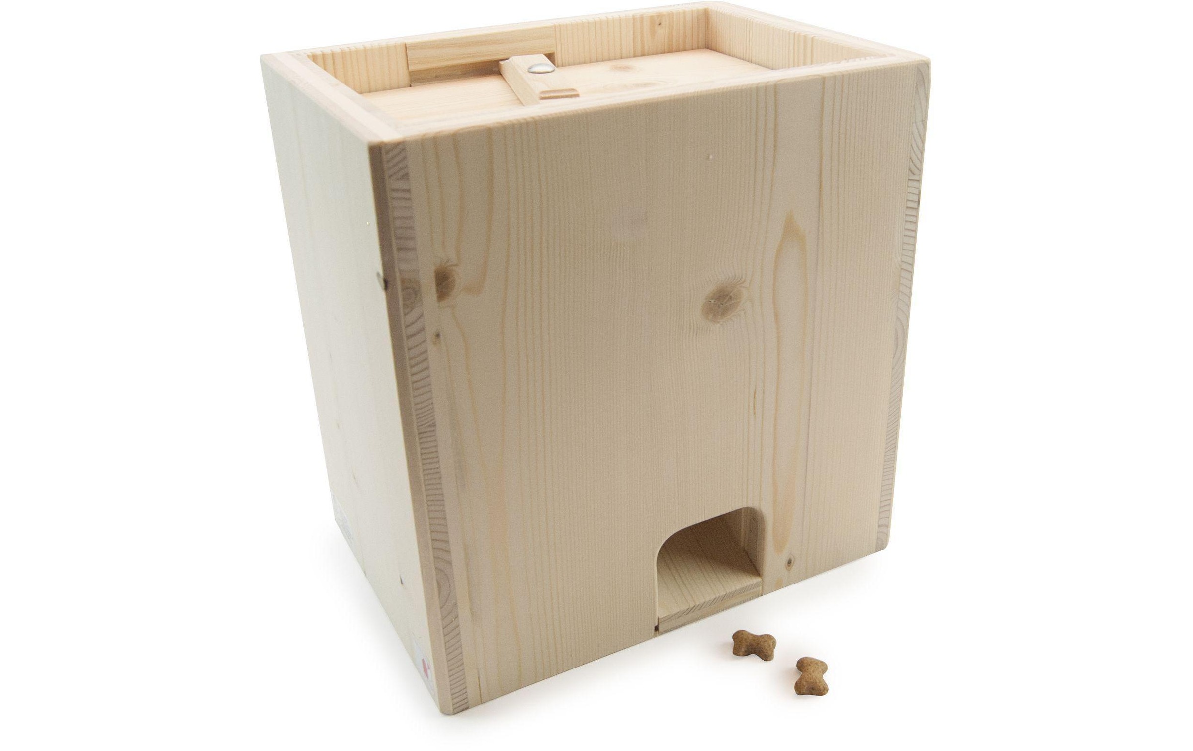 Tier-Intelligenzspielzeug »Hundespiele.ch Futtermühle Futterautomat«, Holz, Holzart: Buche, Eiche, FichteHerkunftsland: Schweiz, Südeuropa